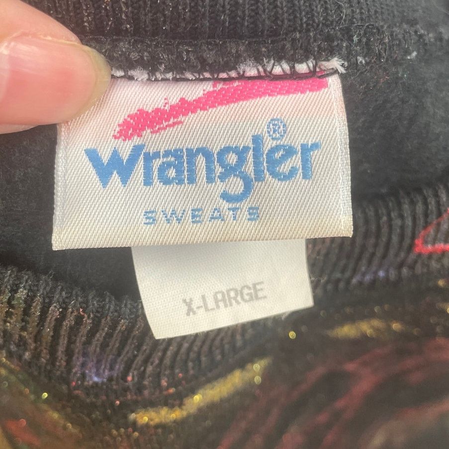 Wrangler Wrangler Mens XL PolyCotton Decorated Pullover Sweatshirt Size US XL / EU 56 / 4 - 5 Thumbnail