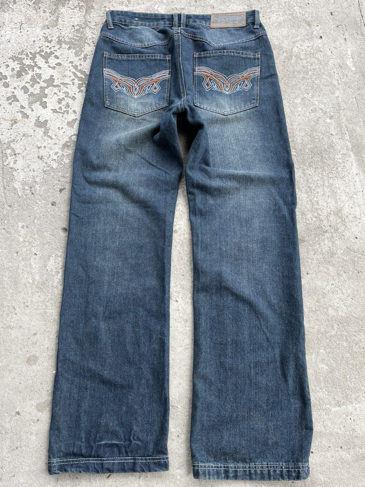 20471120 × If Six Was Nine × Le Grande Bleu (L.G.B.) Vintage Faded Distressed Denim Jeans like Junya Watanabe Y2K Size US 32 / EU 48 - 1 Thumbnail