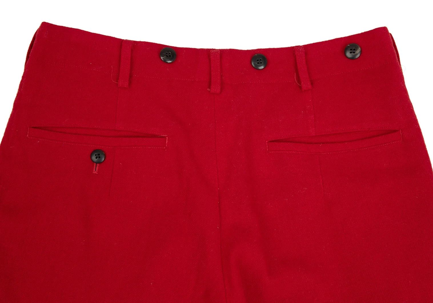 Yohji Yamamoto Yohji Yamamoto Wool Nylon Suspender Pants Red S Size US 36 / EU 52 - 9 Thumbnail
