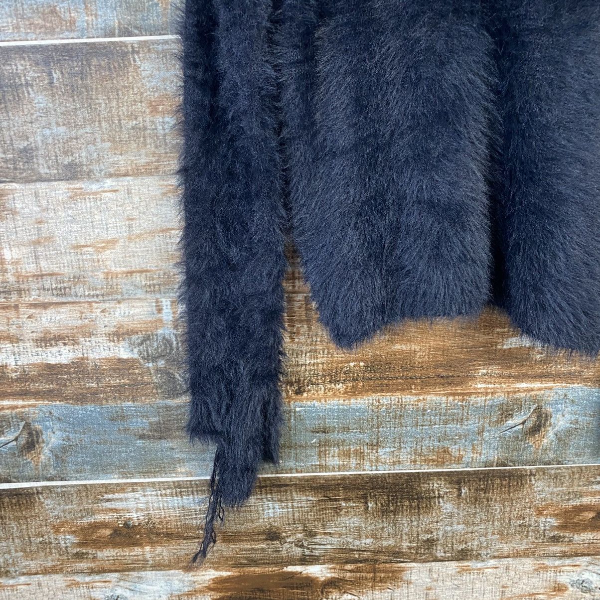 Homespun Knitwear DL Japanese Brand Black Mohair Knitwear #C1173 Size S / US 4 / IT 40 - 7 Thumbnail