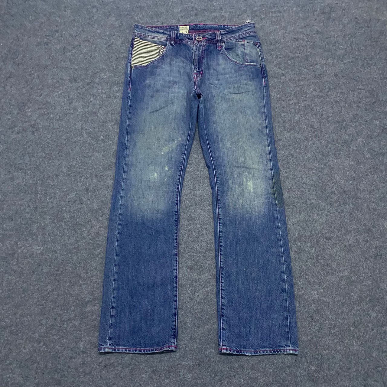 Vintage 💥Best Offer💥Vintage Volcom Stone Distressed Denim Size US 35 - 1 Thumbnail
