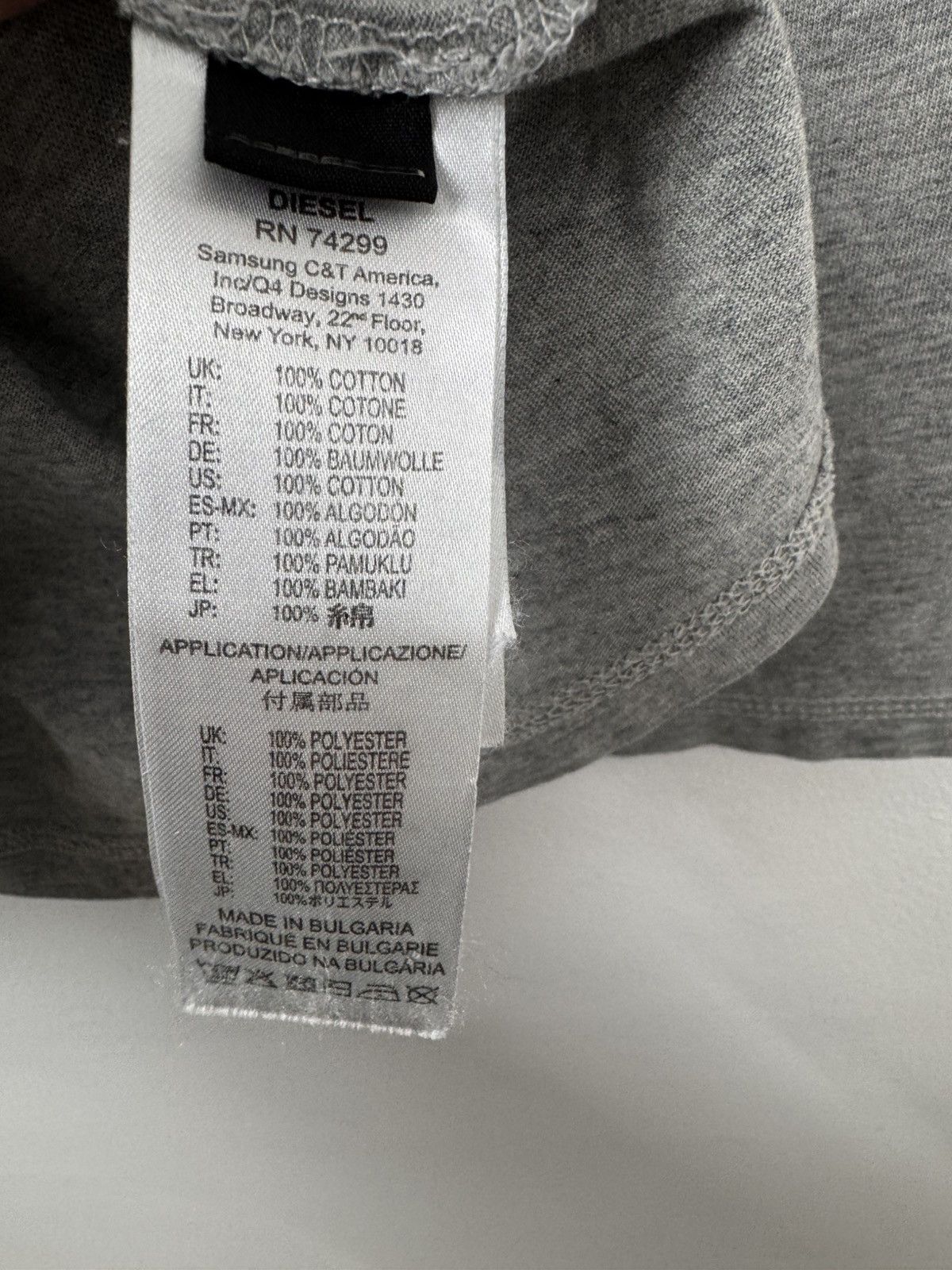 Diesel Diesel Men Cotton Longsleeve Grey Size M Size US M / EU 48-50 / 2 - 6 Thumbnail