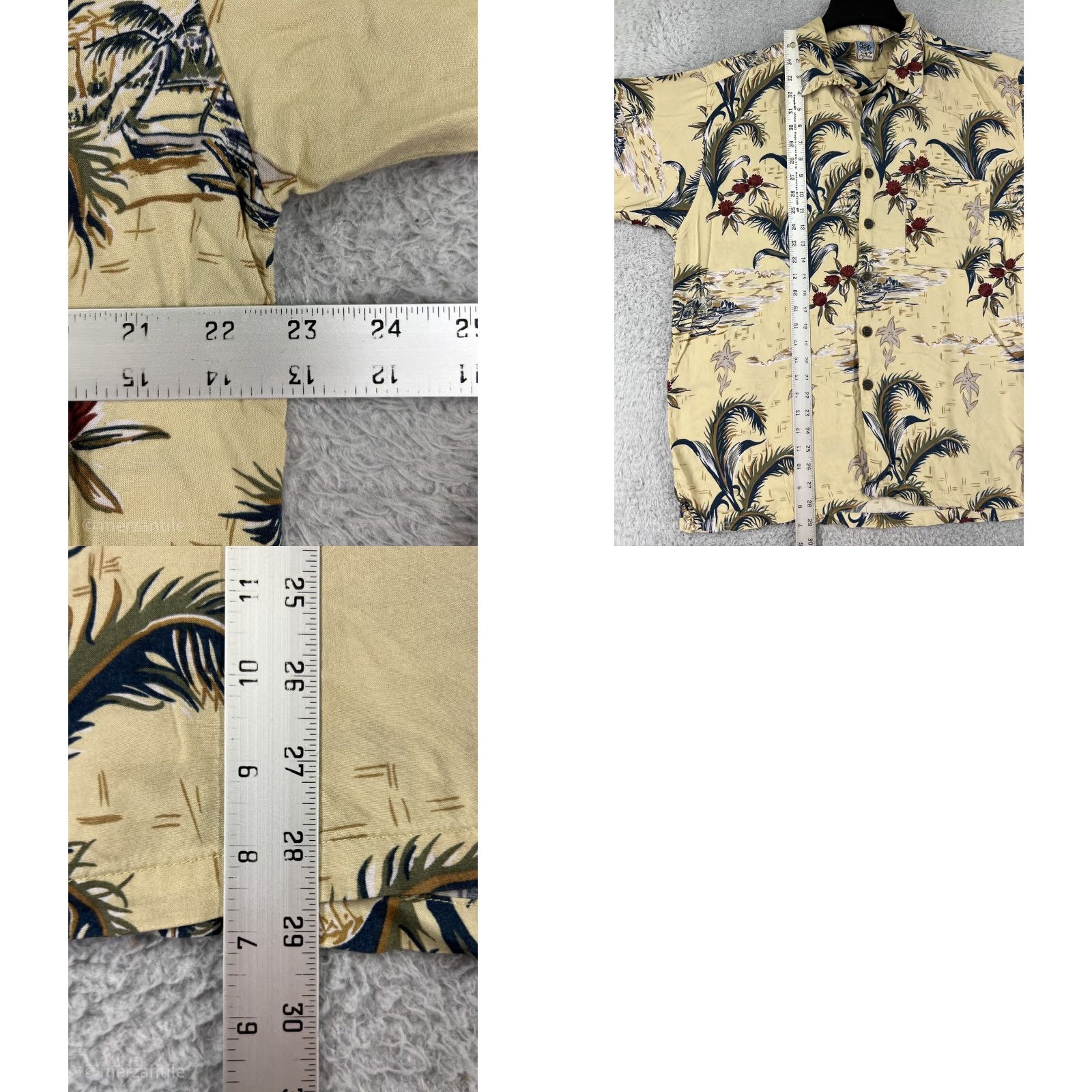 Gotcha Gotcha Shirt Men L Yellow Floral Hawaiian Button-Up Size US L / EU 52-54 / 3 - 9 Thumbnail
