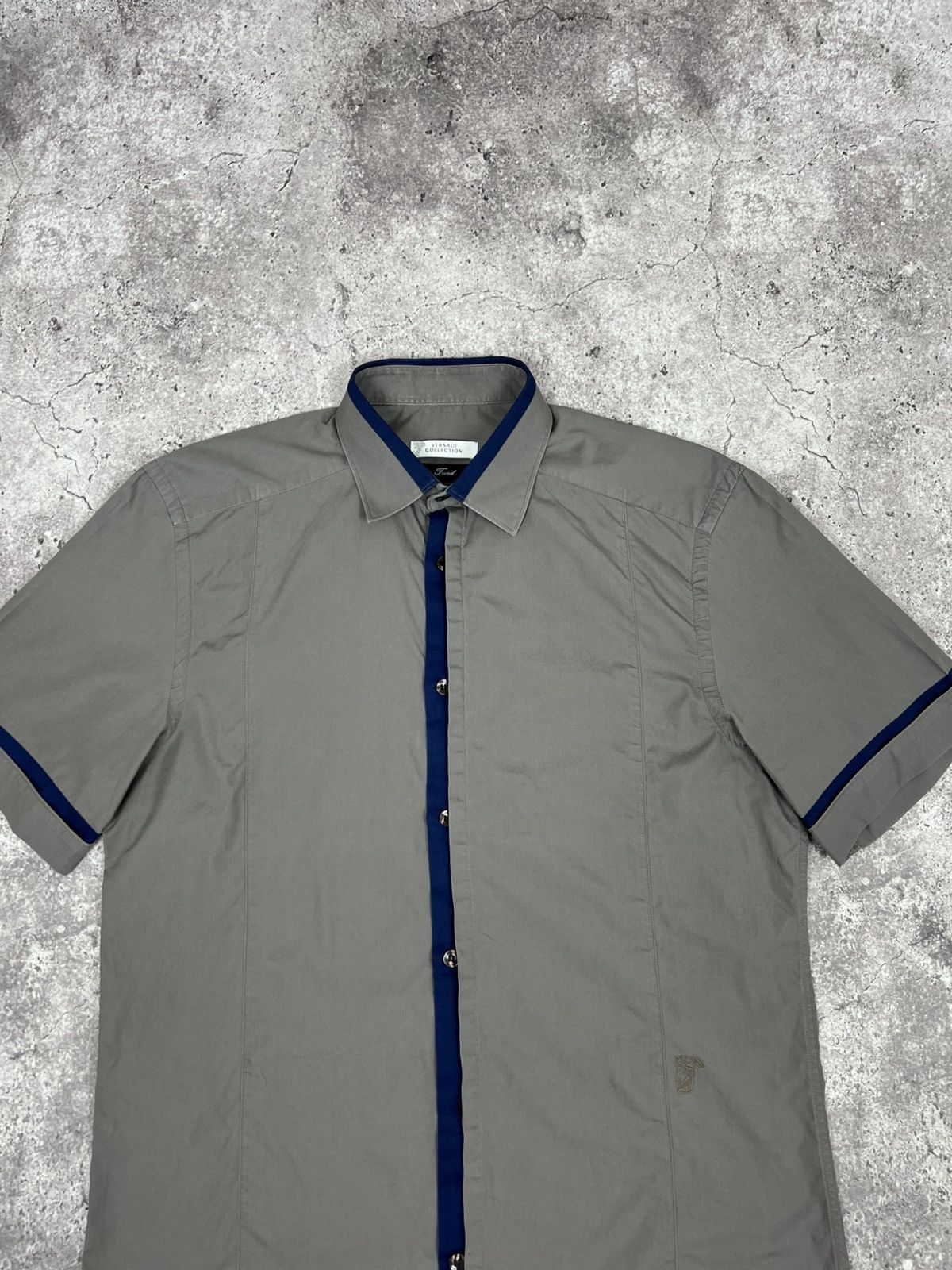 Versace Versace Collection Button Up Shirt Short Sleeve Size US S / EU 44-46 / 1 - 4 Thumbnail