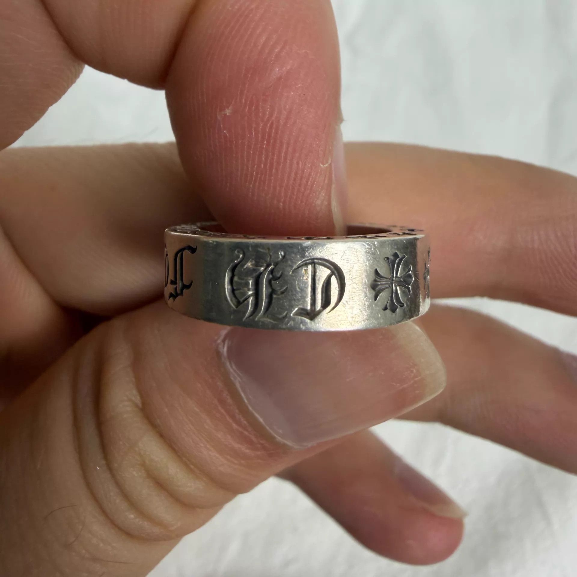 Chrome Hearts Chrome Hearts Forever 925 Silver Ring US4 Near New Size ONE SIZE - 3 Thumbnail