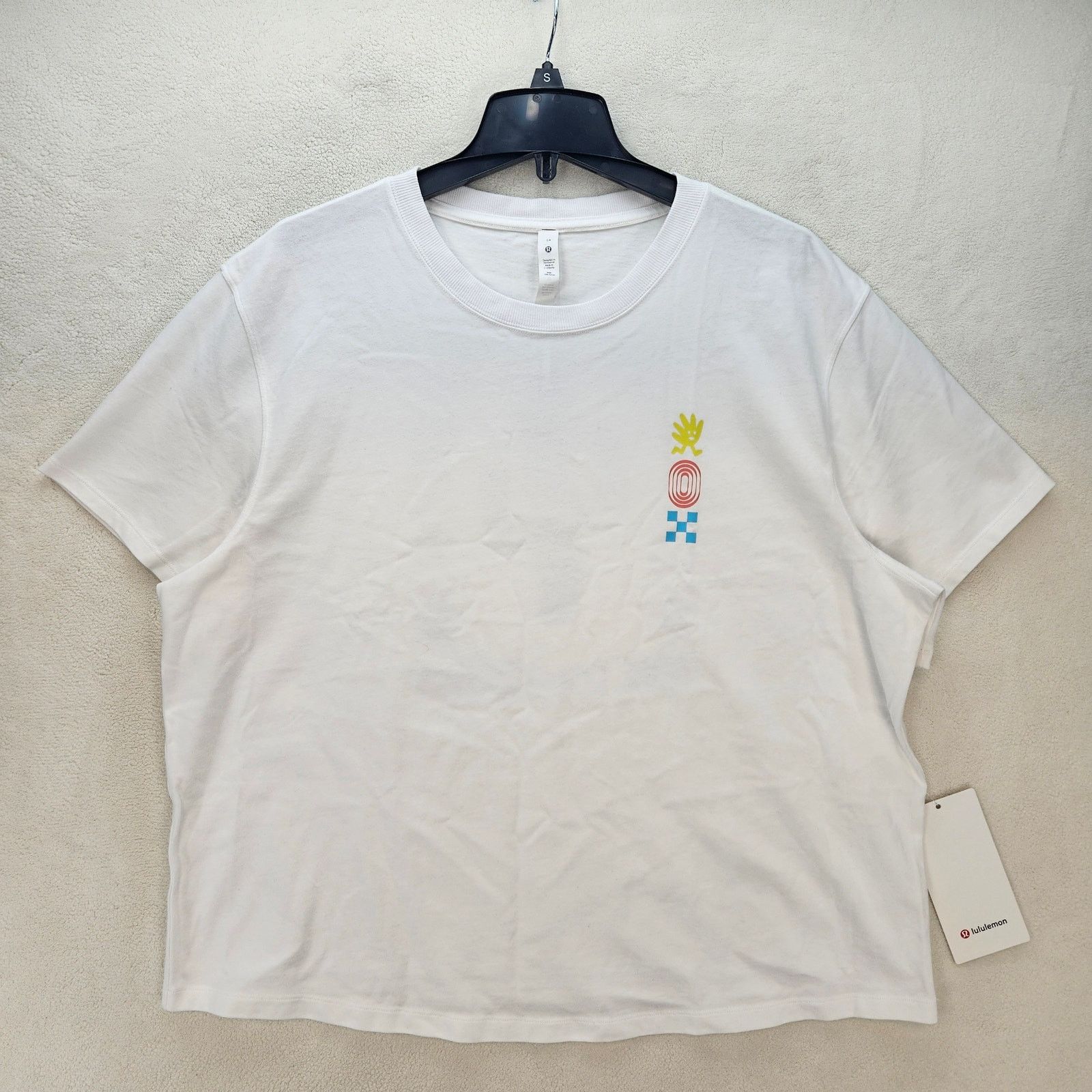 Lululemon LULULEMON WOMEN'S 14 RELAXED FIT COTTON WHITE JERSEY TEE PHX Size XL / US 12-14 / IT 48-50 - 1 Thumbnail