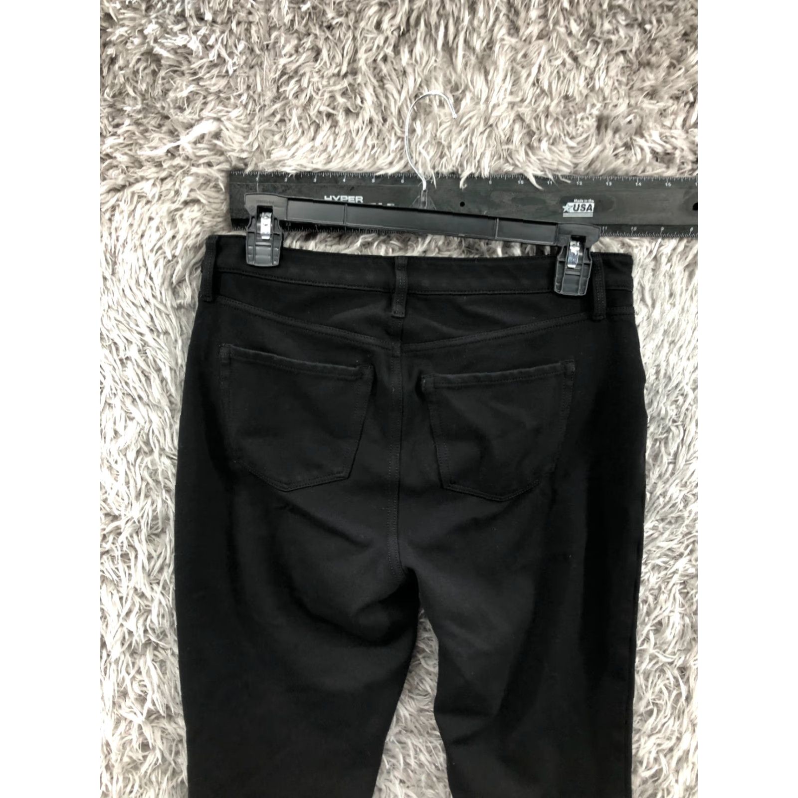Talbots Talbots Black Jegging Pant Women Petite 4P High Rise Ankle Pants Straight Inseam 23 in Mid Rise Button Pockets Stretch Knit Material Cozy White? Size 27" / US 4 / IT 40 - 6 Thumbnail