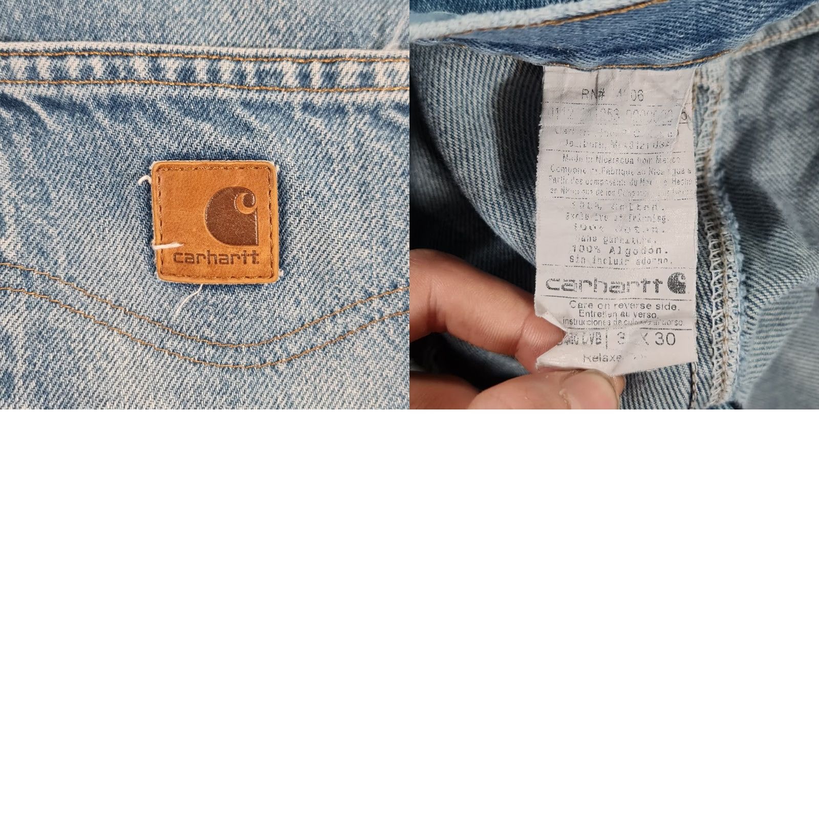 Carhartt Carhartt Jeans Blue W36 L30 Relaxed Straight Denim D480 DVB Mens Size US 36 / EU 52 - 9 Thumbnail
