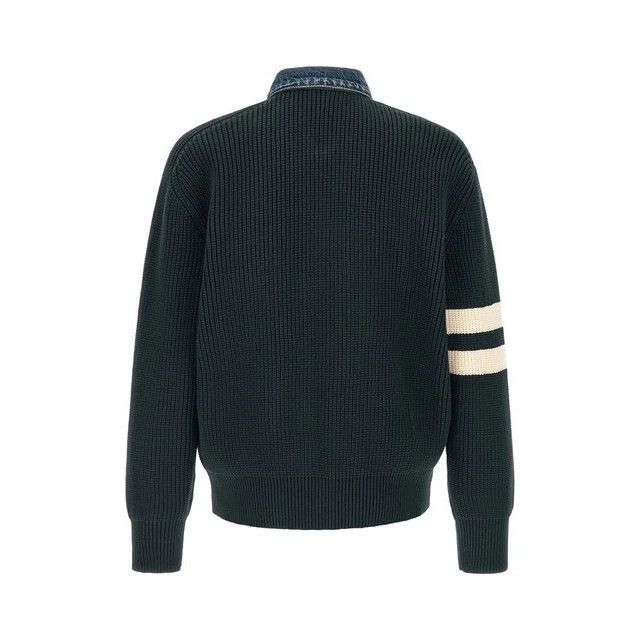 Dsquared2 DSQUARED2 Denim Mix D2 Blue Cardigan New & Authentic (Men's Size US M / EU 48-50 / 2 - 2 Thumbnail