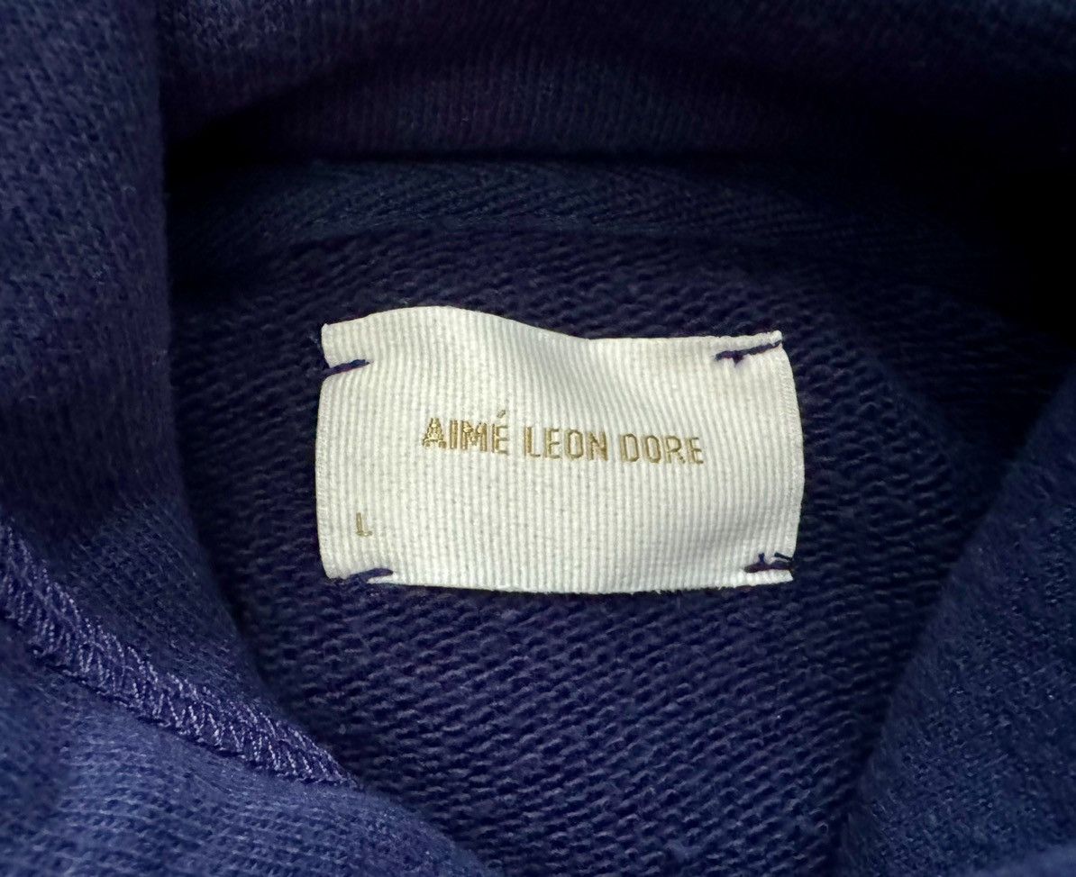 Aime Leon Dore Aime Leon Dore Blue Uniform Logo Hoodie Size US L / EU 52-54 / 3 - 3 Thumbnail