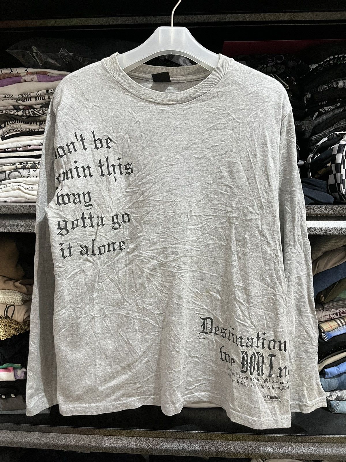 Japanese Brand Beaumere poem longsleeve archive Size US M / EU 48-50 / 2 - 1 Thumbnail