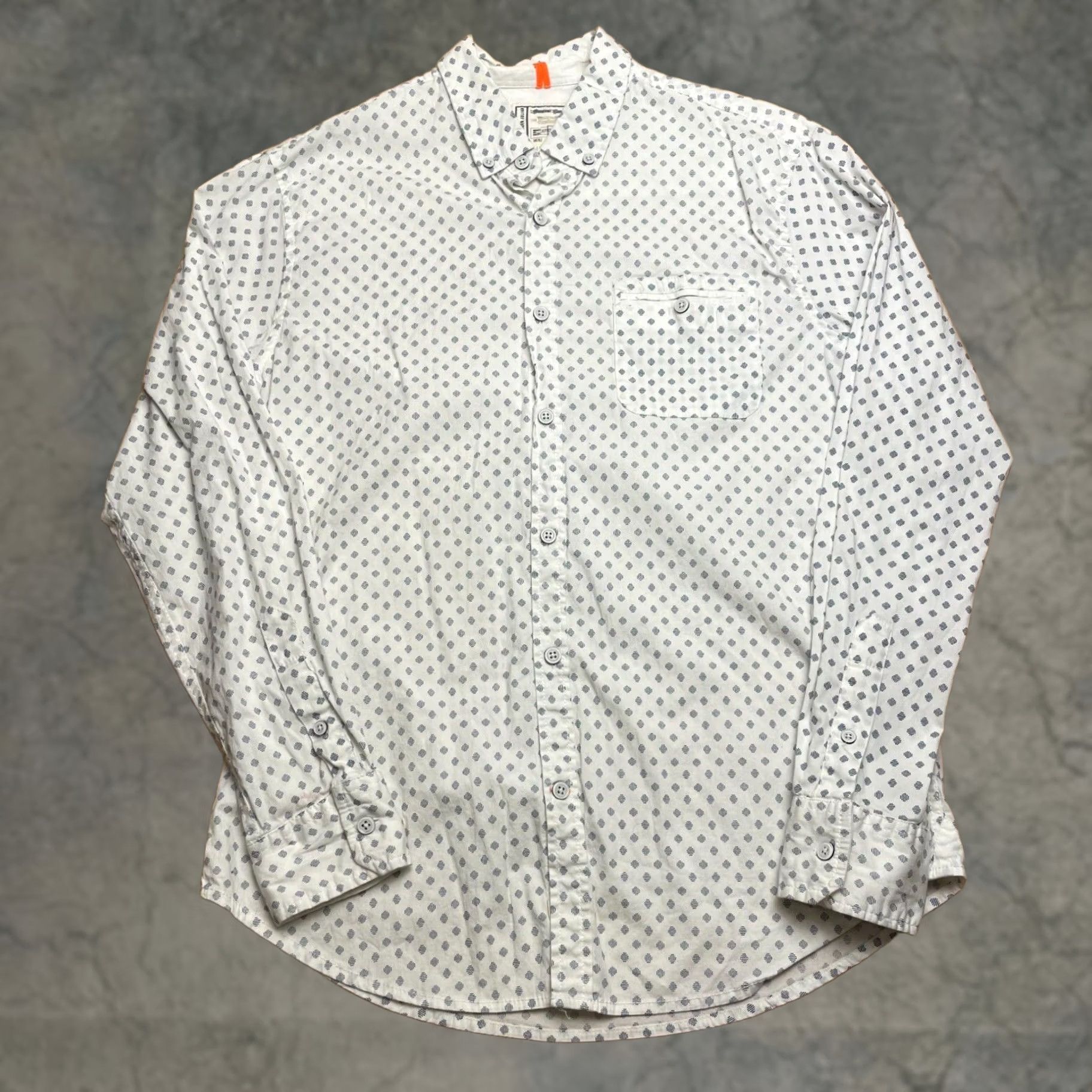 Alexander Julian Alexander Julian Shirt Mens M White Pattern Long Sleeve Button Collared Size US M / EU 48-50 / 2 - 1 Thumbnail