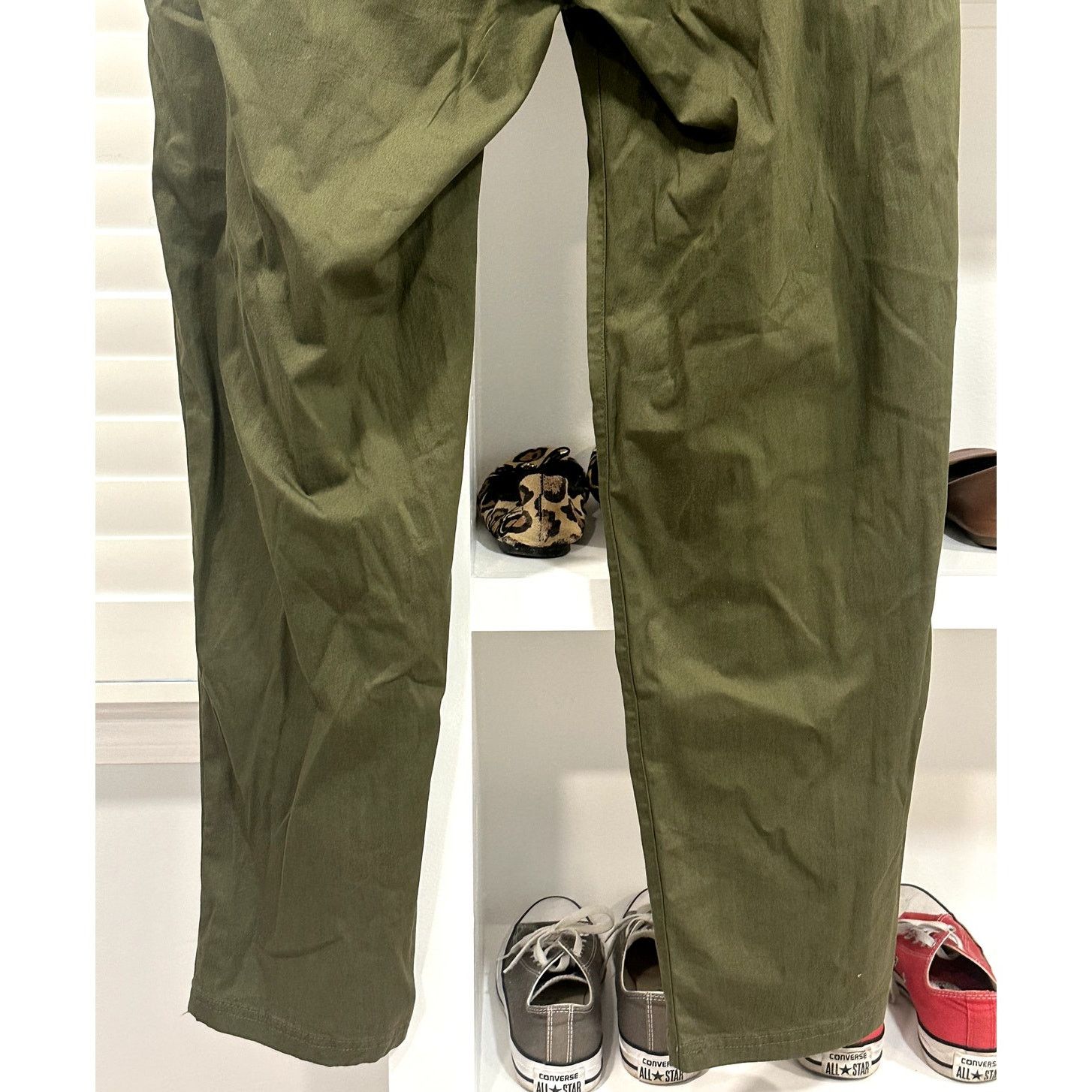 BP. Bp Men's Green Elastic Waist Flat Front Pockets L NWOT Size US 38 / EU 54 - 6 Thumbnail