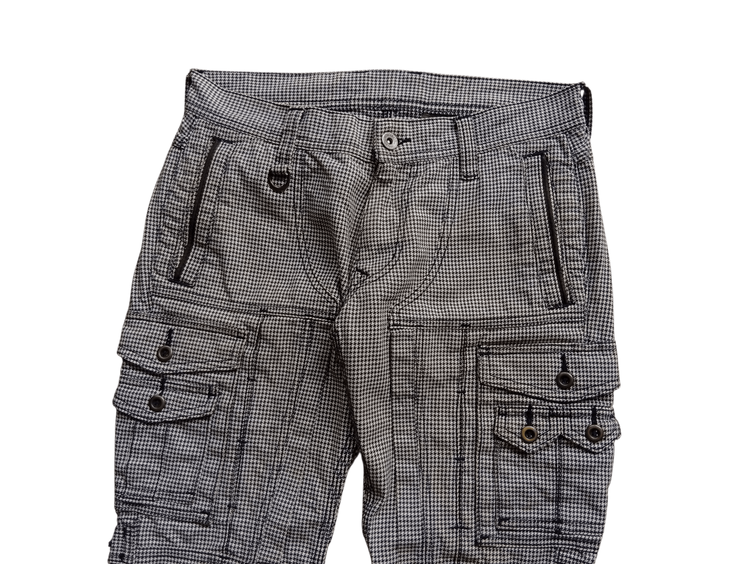 Japanese Brand Nicole Hideaways houndstoodh multipocket cargo pants Size US 30 / EU 46 - 2 Thumbnail