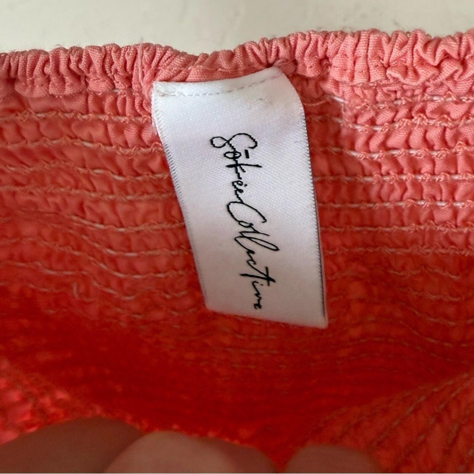 Other Sotela Collection Pink Smocked Midi Dress Puff Sleeve S Size S / US 4 / IT 40 - 6 Thumbnail
