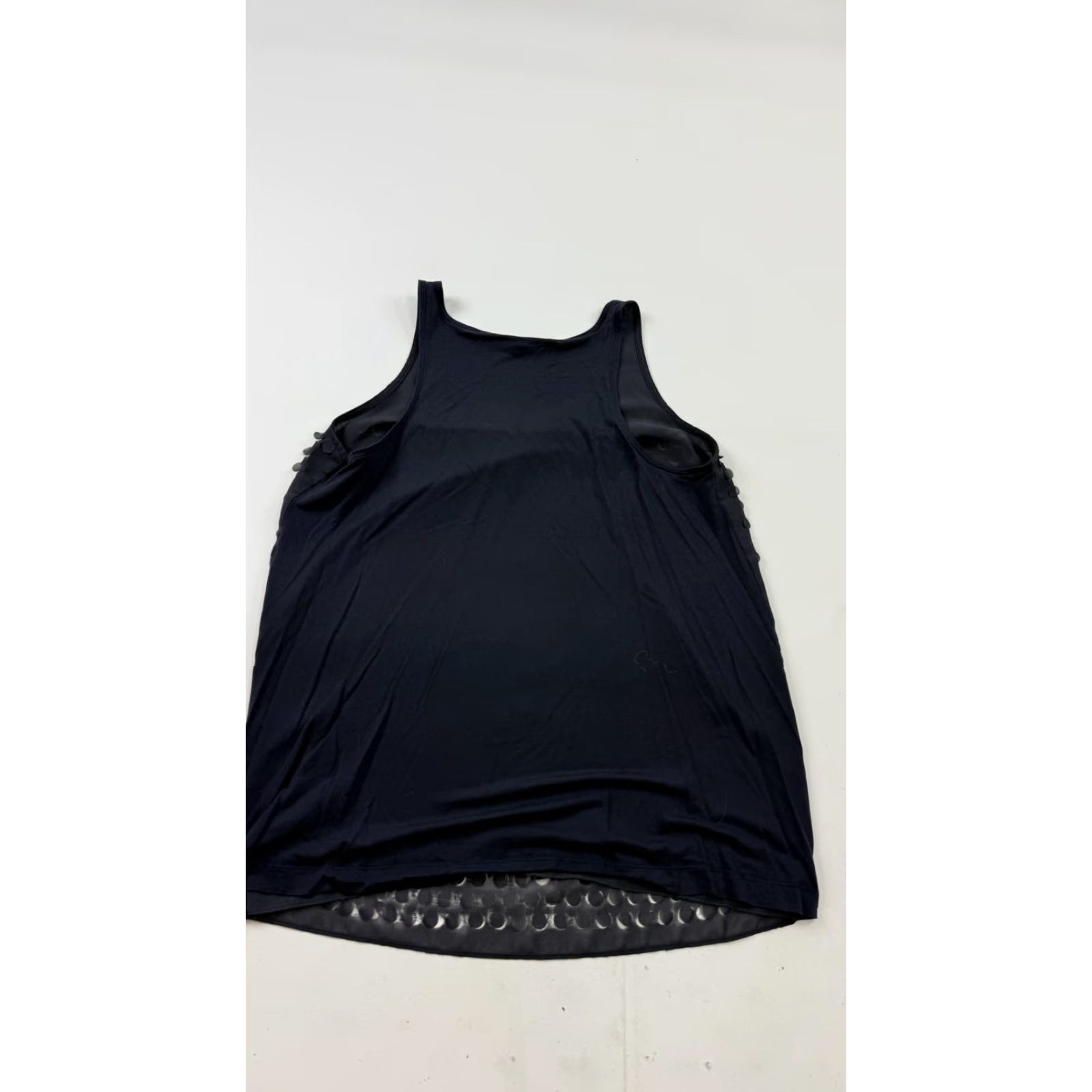 Club Monaco Club Monaco Tank Womens Medium Blue Textured Dot Applique Scoop Neck Size M / US 6-8 / IT 42-44 - 4 Thumbnail