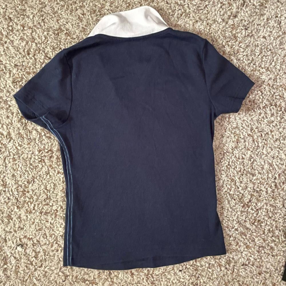 Designer Navy Blue Nautica Womens Polo Size XS / US 0-2 / IT 36-38 - 4 Thumbnail