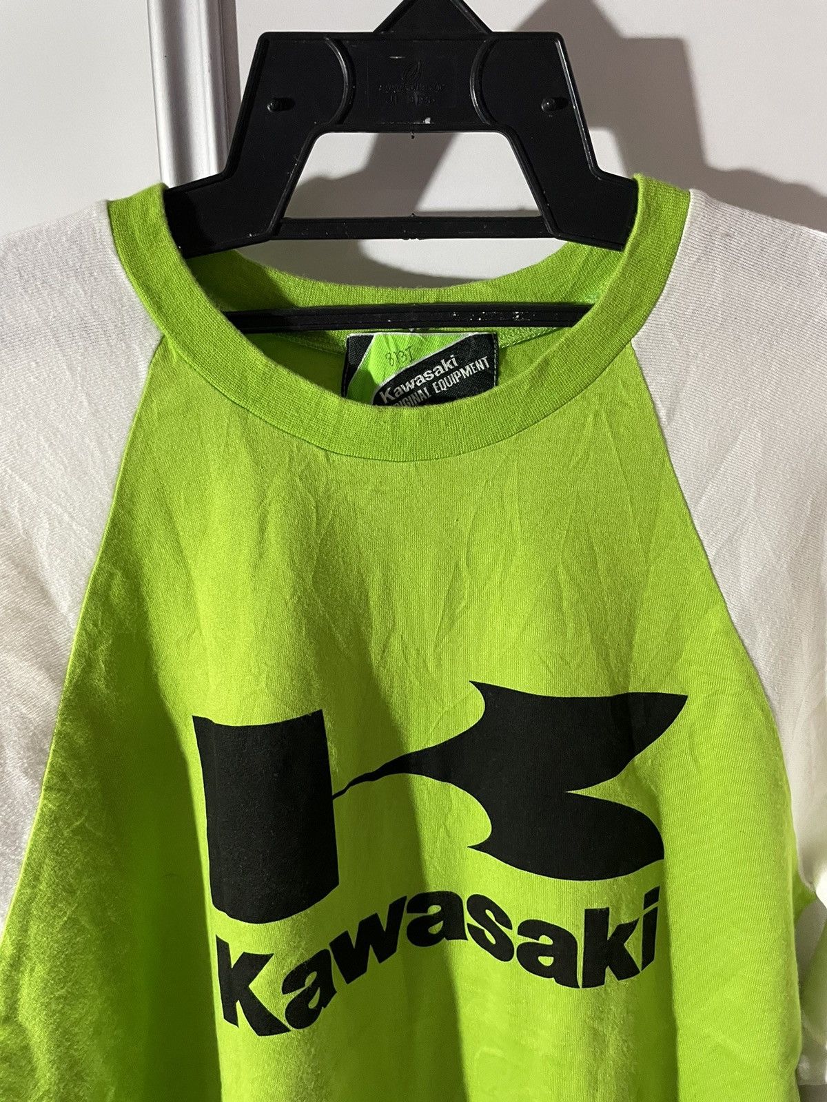 Japanese Brand × Vintage Vintage japan Kawasaki Motor Longsleeve outdoor scrambler Size US S / EU 44-46 / 1 - 2 Thumbnail