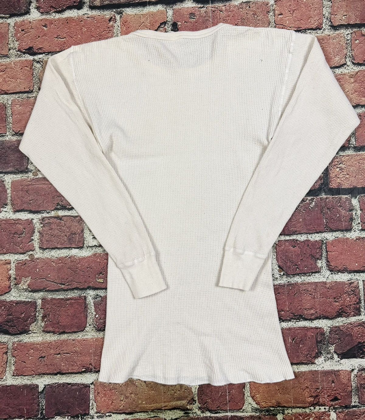 Other Vintage Morgan Mills Thermal Shirt Waffle Knit Cotton Works Size US XL / EU 56 / 4 - 2 Thumbnail