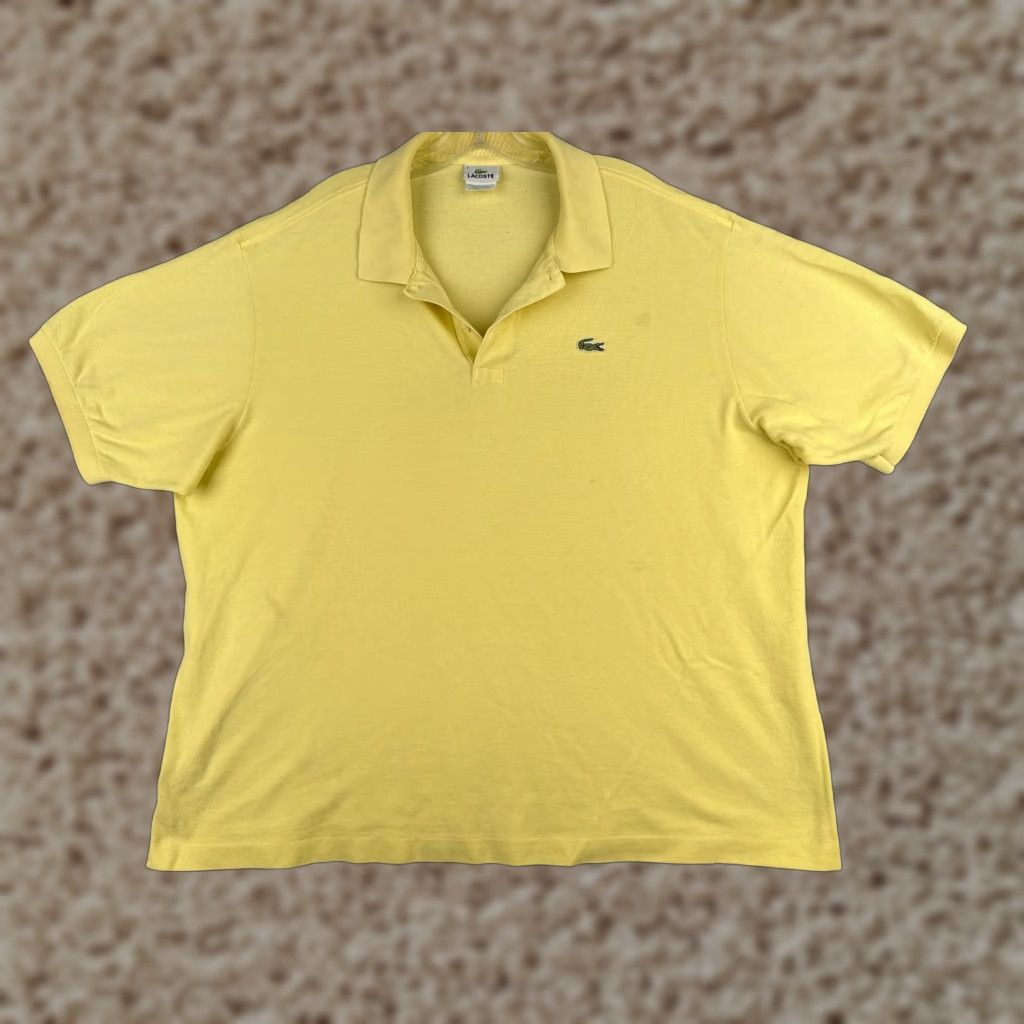 Lacoste Lacoste Polo Shirt Men Short Sleeve 100% Cotton Yellow Slim Fit 9 Size US M / EU 48-50 / 2 - 1 Thumbnail