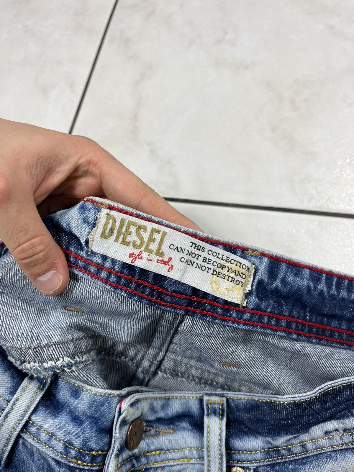 Diesel × Vintage Vintage Diesel safado distressed denim y2k washed jeans pant Size US 34 / EU 50 - 18 Thumbnail