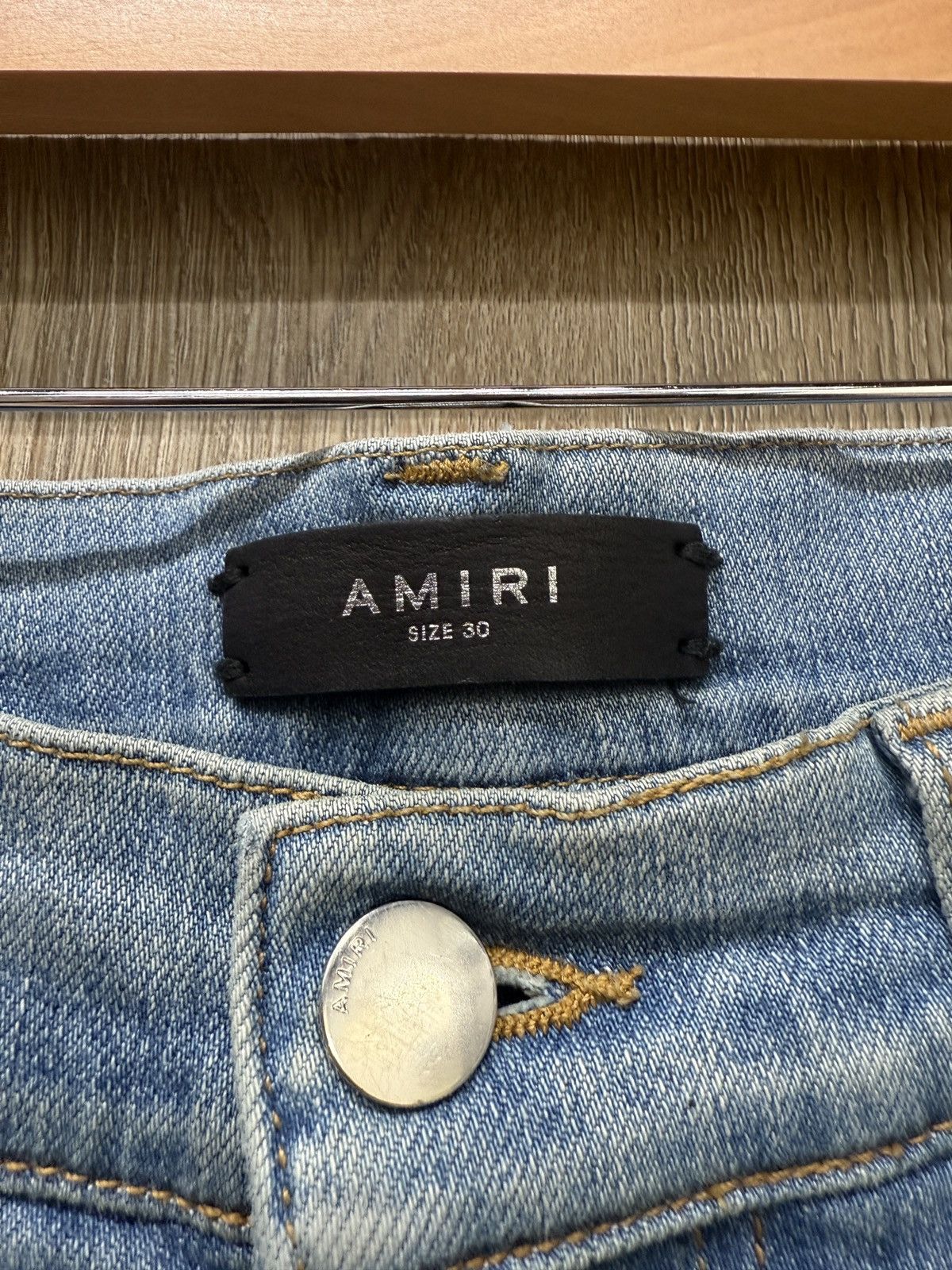Amiri Amiri Blue Denim Cheetah MX1s Size US 30 / EU 46 - 5 Thumbnail
