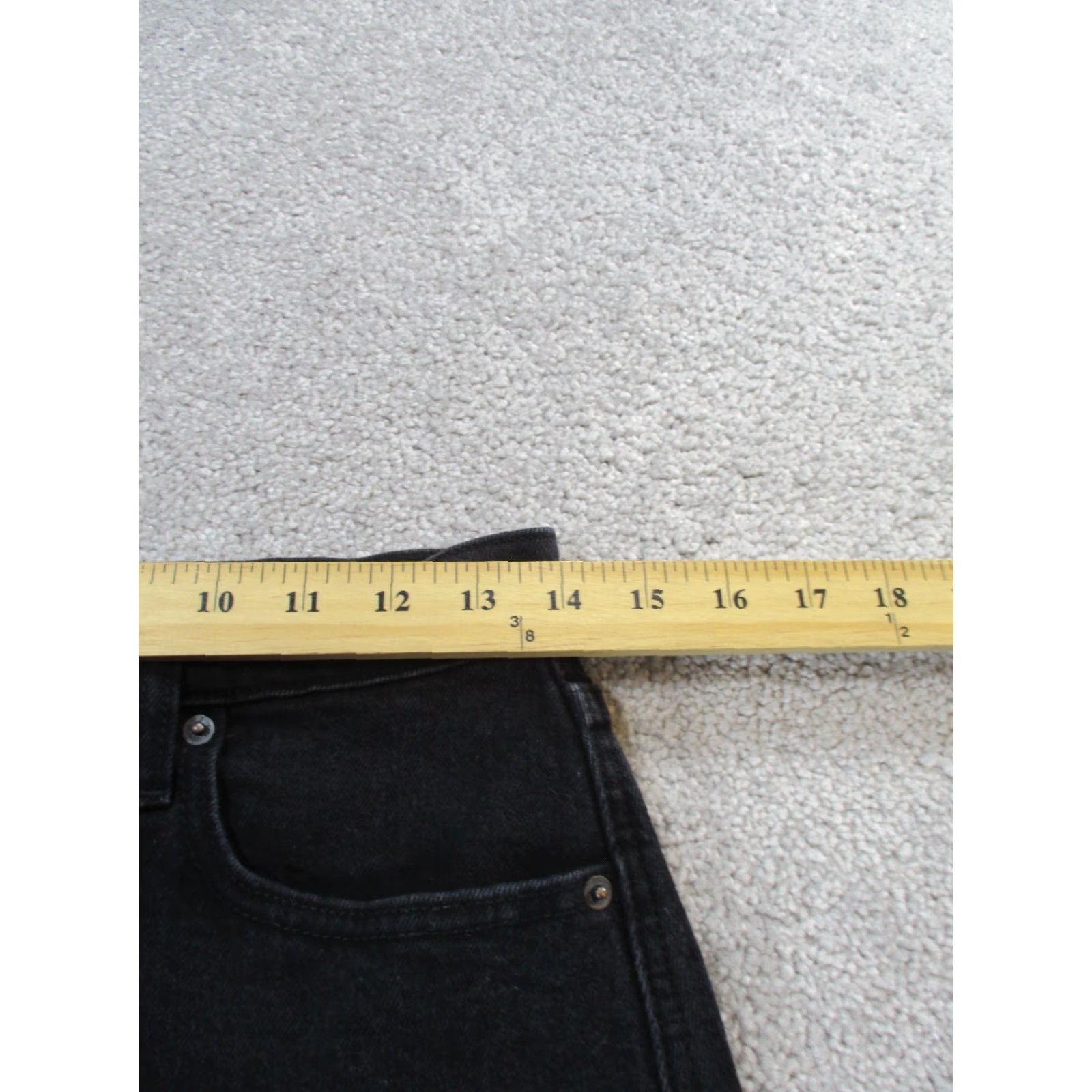 Abercrombie & Fitch Abercrombie & Fitch Skirt Womens 27 Black Denim High Rise A Line Mini Size 27" / US 4 / IT 40 - 5 Thumbnail