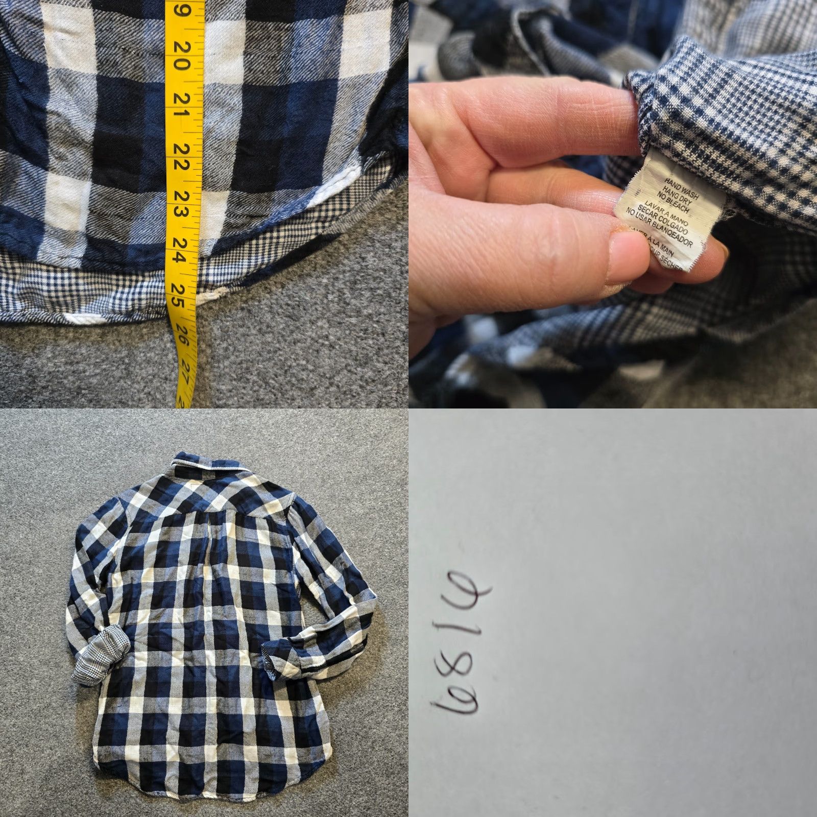 Rails Rails Button-Up Shirt Womens Size S Blue Plaid Lined Long Sleeve Casual Capsul Size S / US 4 / IT 40 - 8 Thumbnail