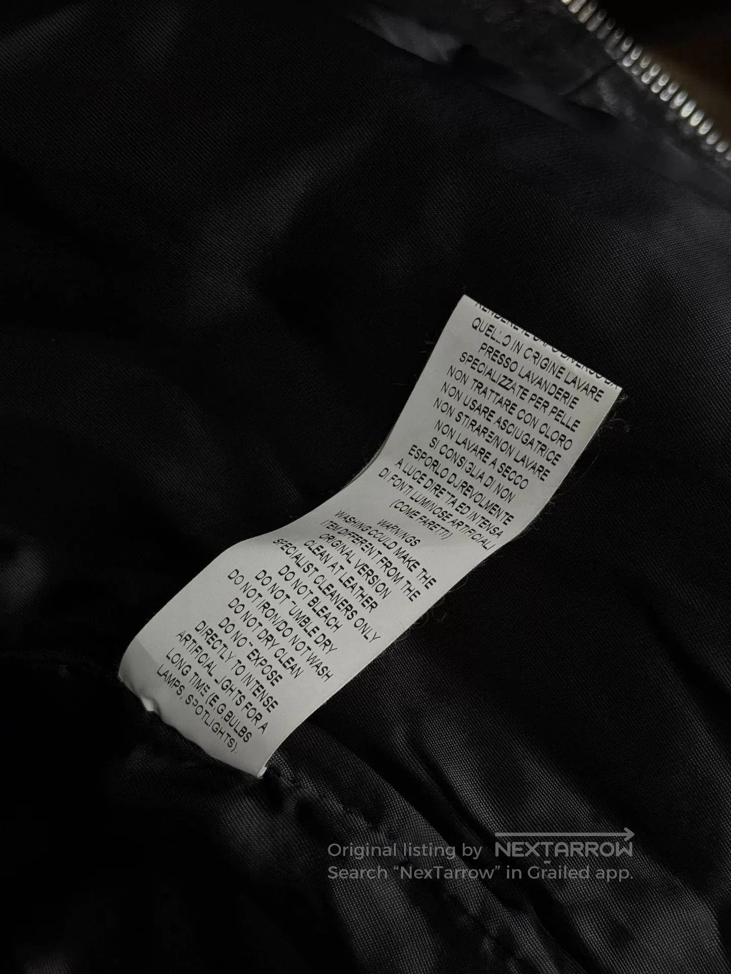 Japanese Brand Italian Rock Graphic Leather Jacket. Size US M / EU 48-50 / 2 - 9 Thumbnail