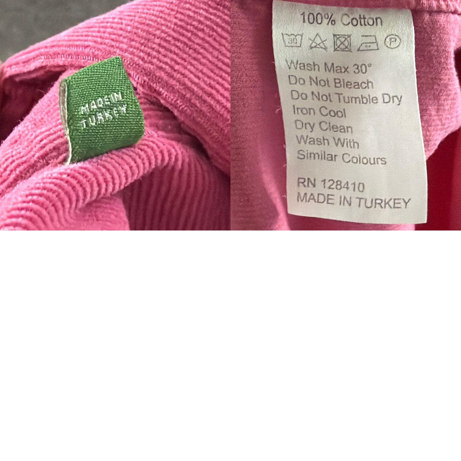 Sid Mashburn Sid Mashburn Shirt Mens XL Pink Corduroy Long Sleeve Button Up Pockets Cotton Size US XL / EU 56 / 4 - 9 Thumbnail