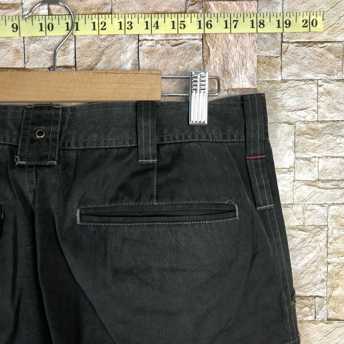 Japanese Brand Burtle Black Cargo Multipocket Pants #A599 Size US 32 / EU 48 - 18 Thumbnail