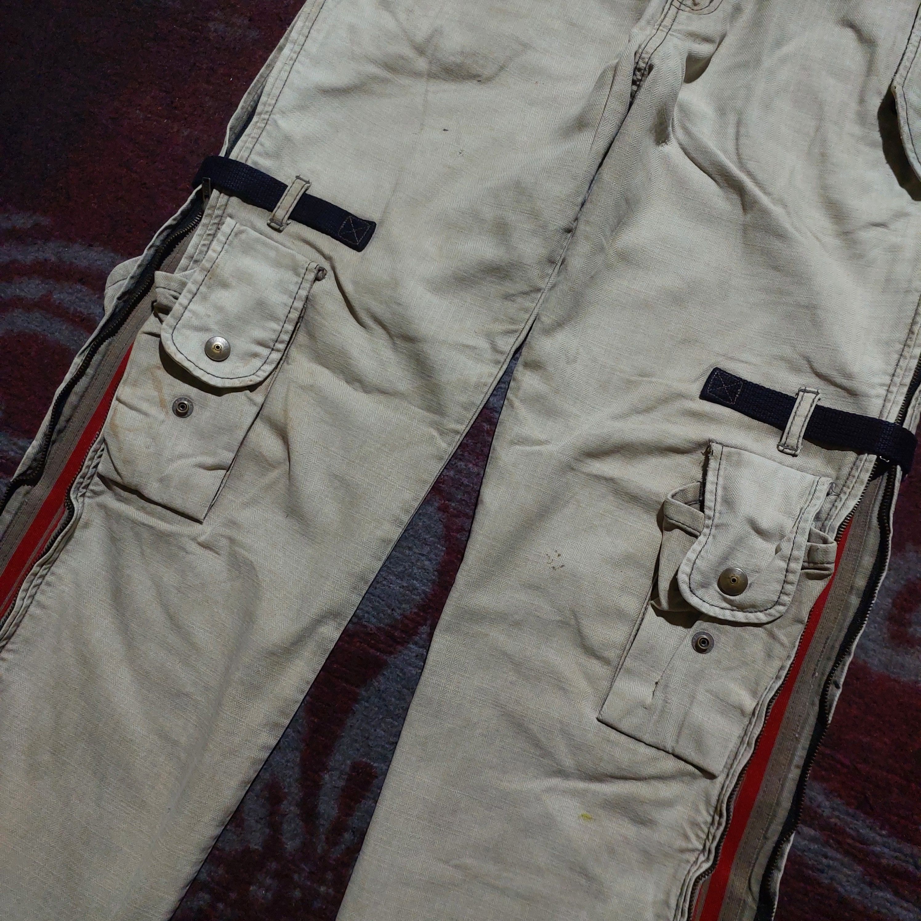 PPFM PPFM bondage zipper side distressed 3d pocket cargo pants Size US 33 - 5 Thumbnail