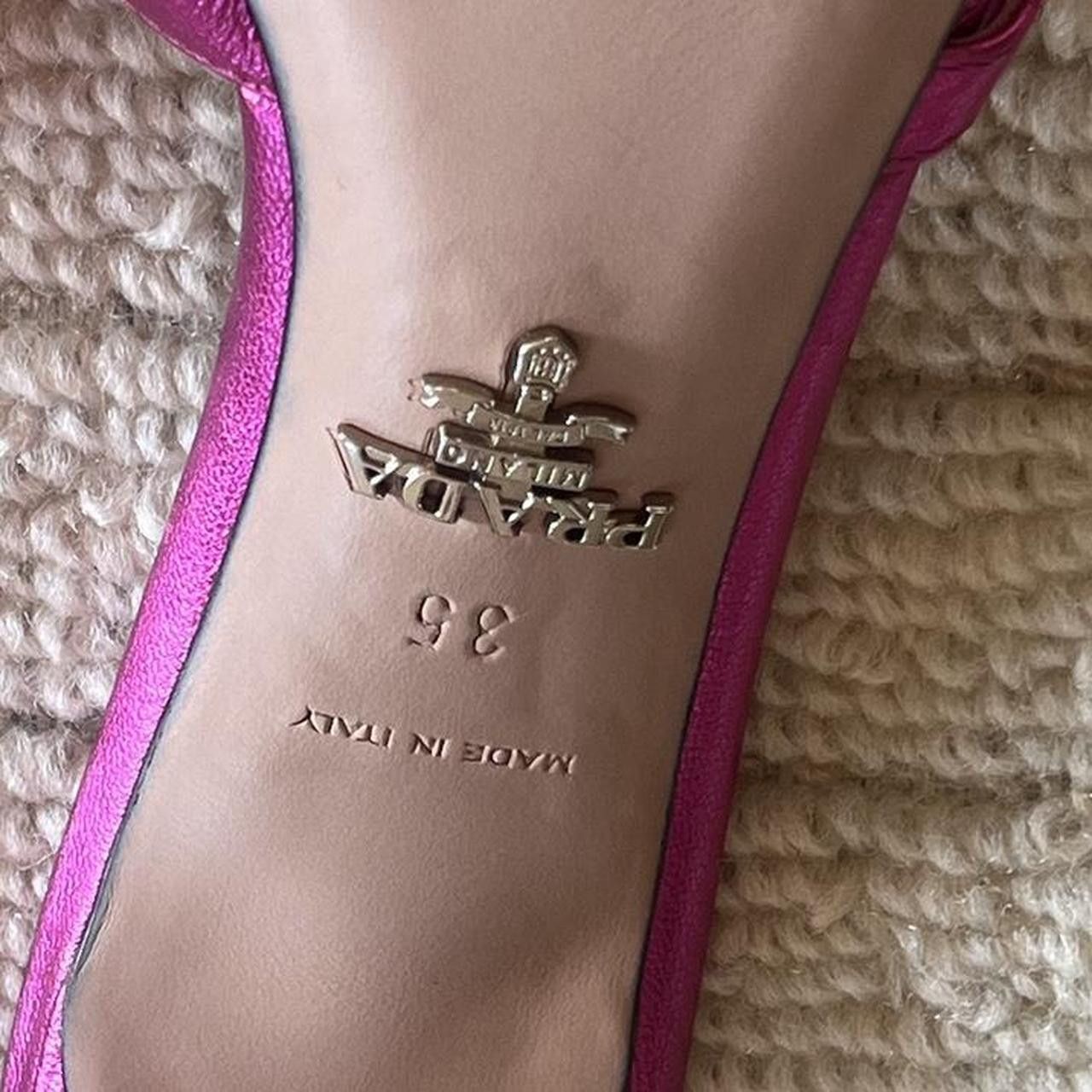 Prada Prada pink fushia leather shiny mules Size US 4 / IT 34 - 5 Thumbnail