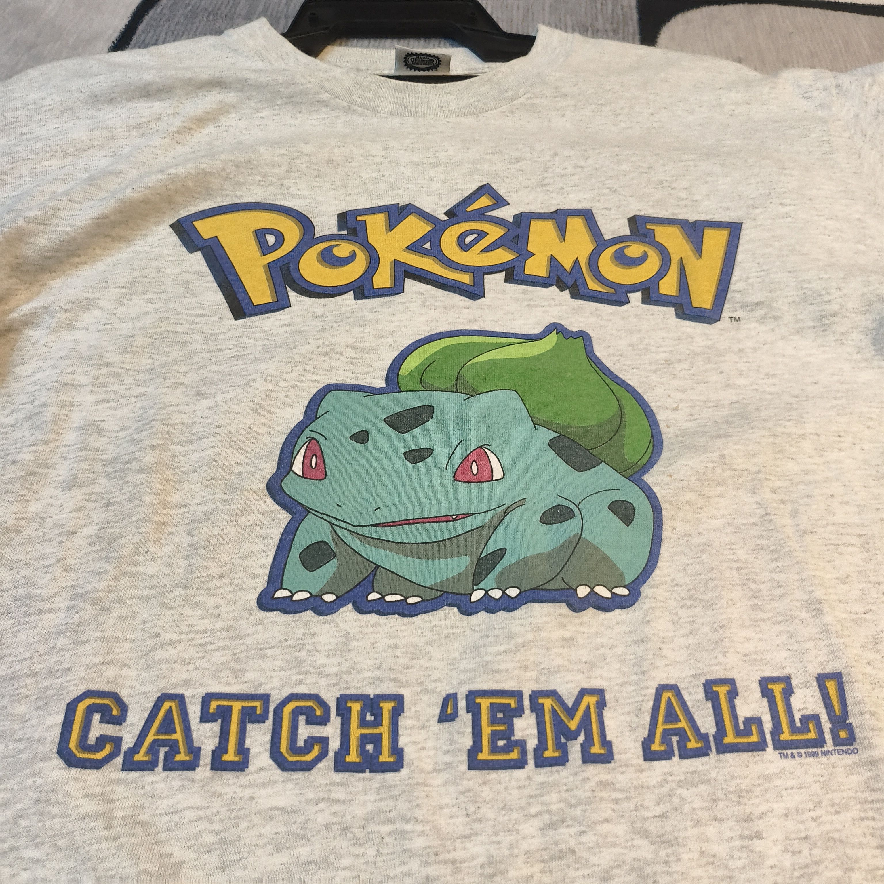 Pokemon Vtg Pokemon 2+1 Bulbasaur& Pikachu Size US M / EU 48-50 / 2 - 3 Thumbnail