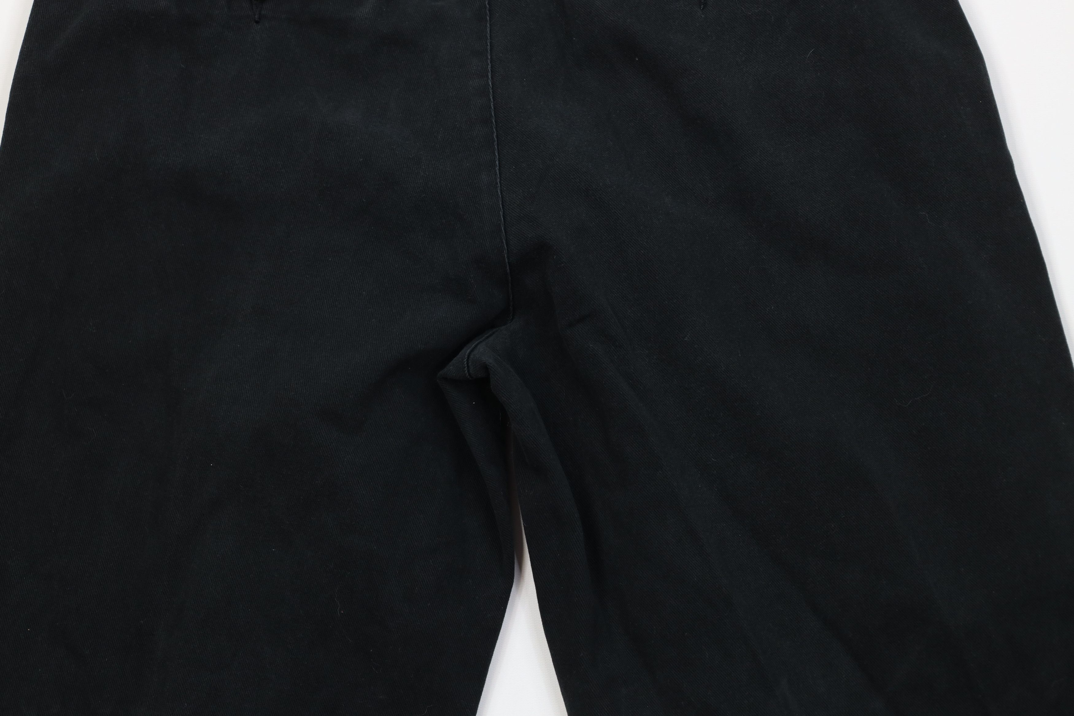 Vintage Vintage 90s Streetwear Wide Leg Twill Pants Trousers Black Size US 38 / EU 54 - 11 Thumbnail