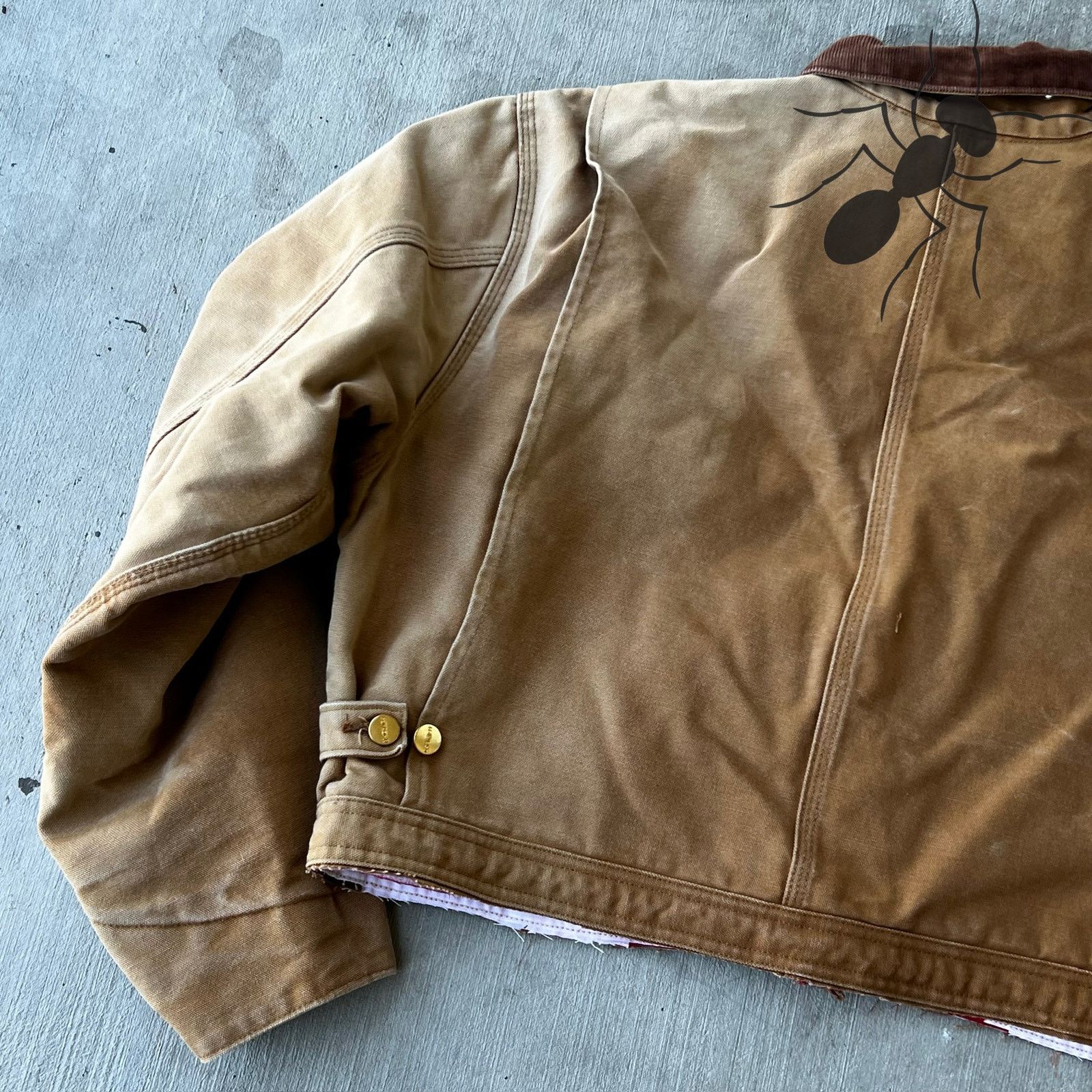 Carhartt × Vintage Carhartt cropped detroit style faded brown work wear jacket Size US L / EU 52-54 / 3 - 5 Thumbnail