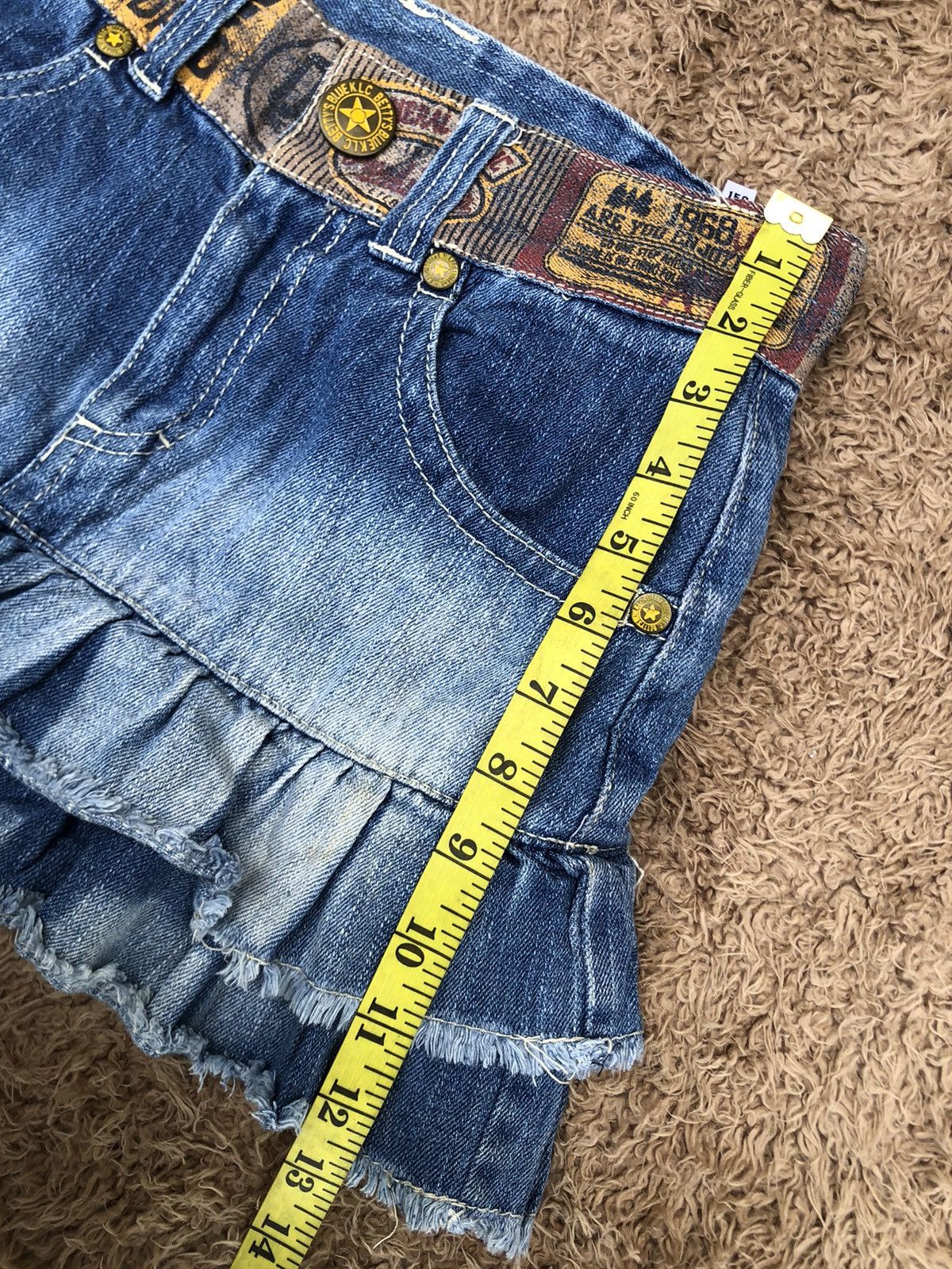 Japanese Brand Betty’s Blue K.L.C Hysteric Glamour Inspired mini Skirts Size 24" / US 00 / IT 34 - 6 Thumbnail