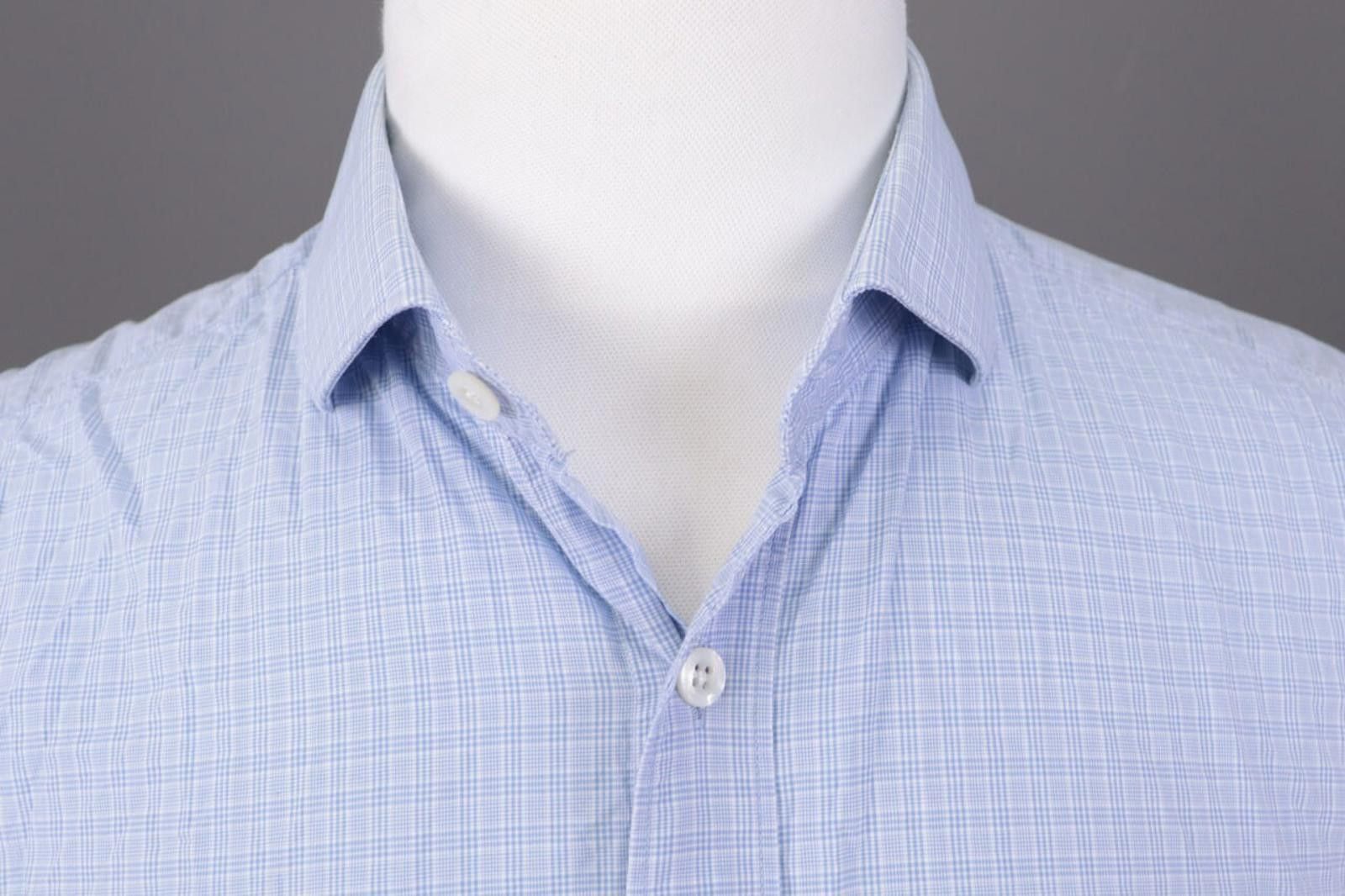 Gieves & Hawkes Gieves & Hawkes Blue Check Dress Shirt Size 41 / 16 Size US M / EU 48-50 / 2 - 3 Thumbnail