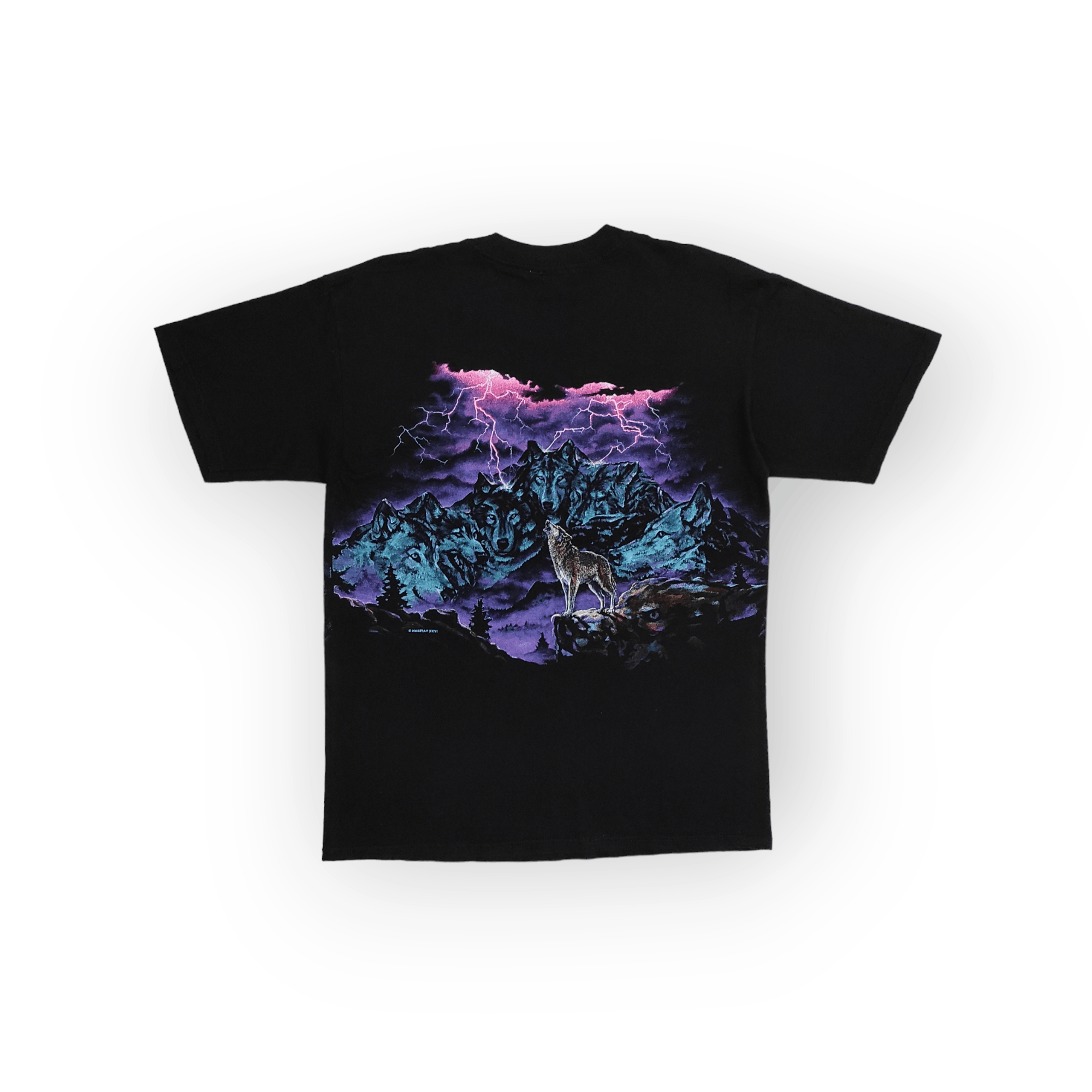Habitat Vintage 1996 HABITAT WOLF AND THUNDER LIGHTNING OVP TEE Size US L / EU 52-54 / 3 - 2 Thumbnail