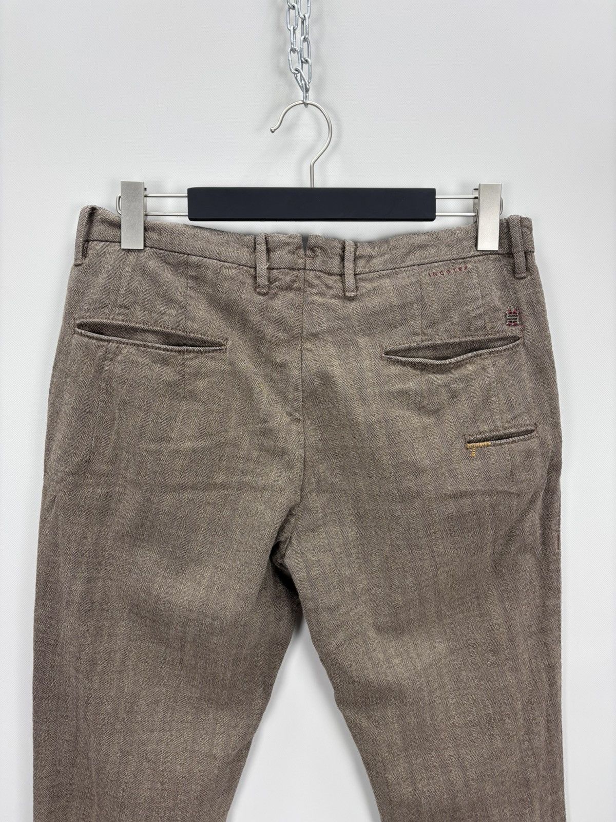 Incotex Mens pants Incotex Size 35 Color Brown Size US 35 - 7 Thumbnail
