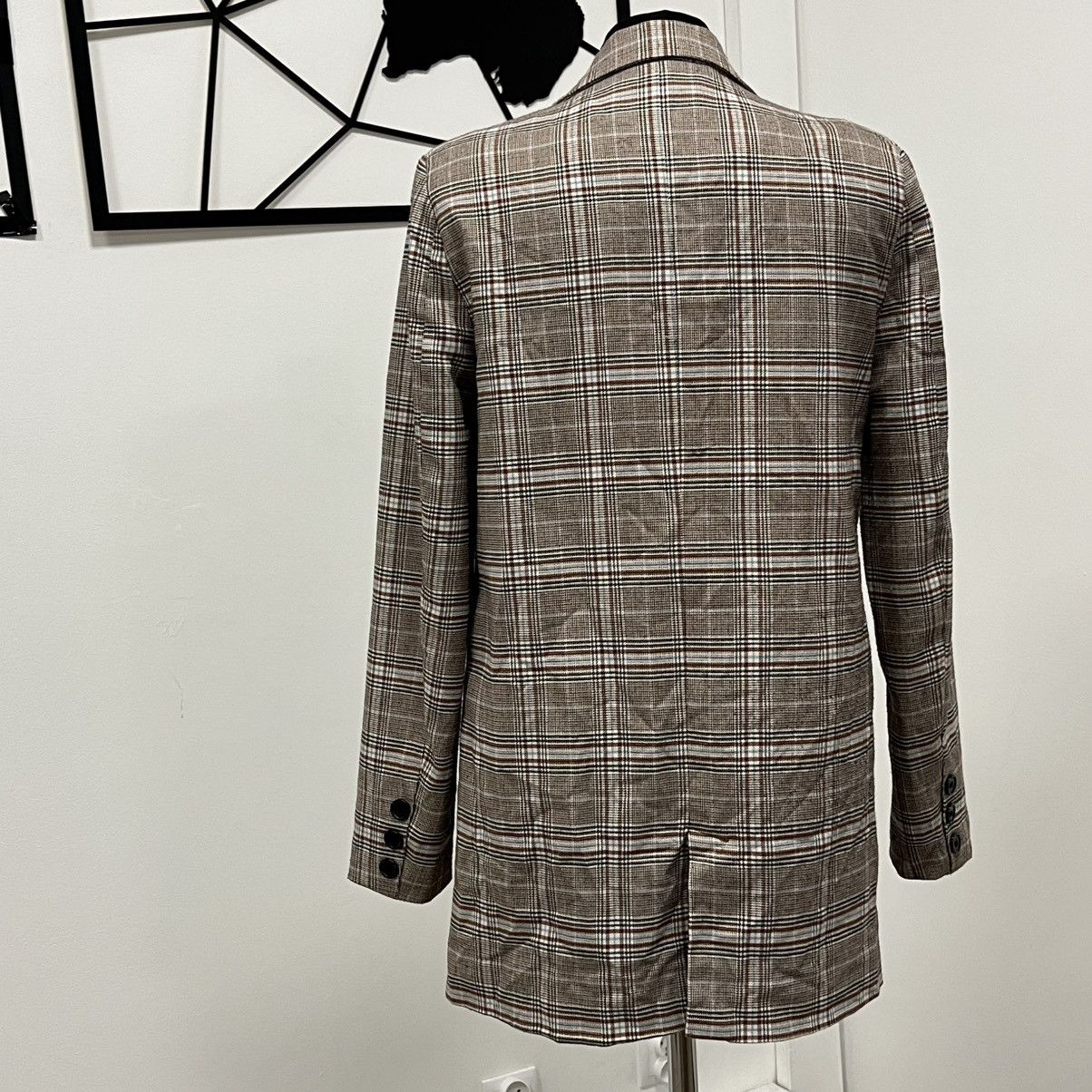 Other ICHI Tan and white plaid blazer with a relaxed fit Size XS / US 0-2 / IT 36-38 - 5 Thumbnail