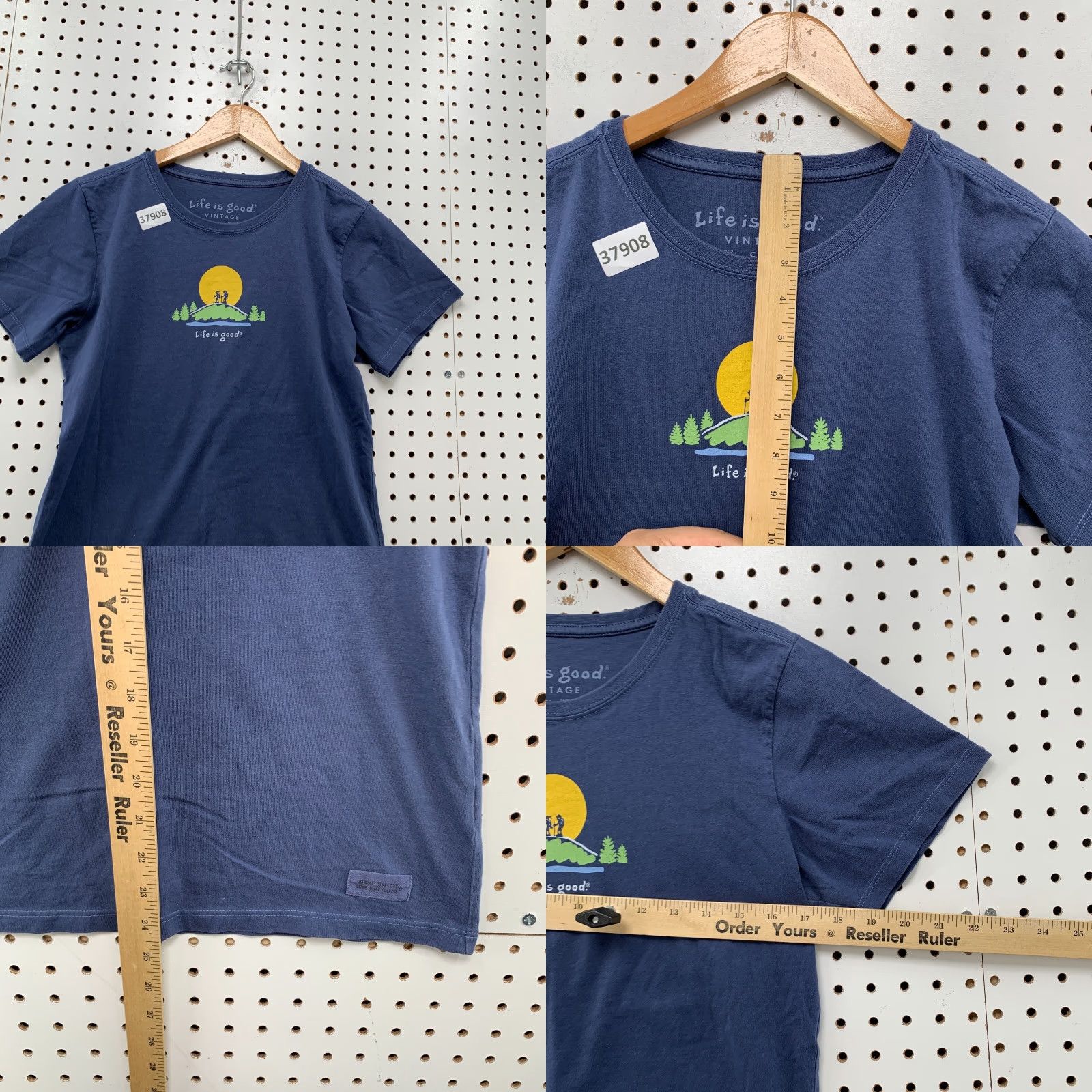 Life is Good VINTAGE Life Is Good Shirt Womens Blue Small Hiking Outdoor Graphic 17x24.5 Mens Size M / US 6-8 / IT 42-44 - 8 Thumbnail