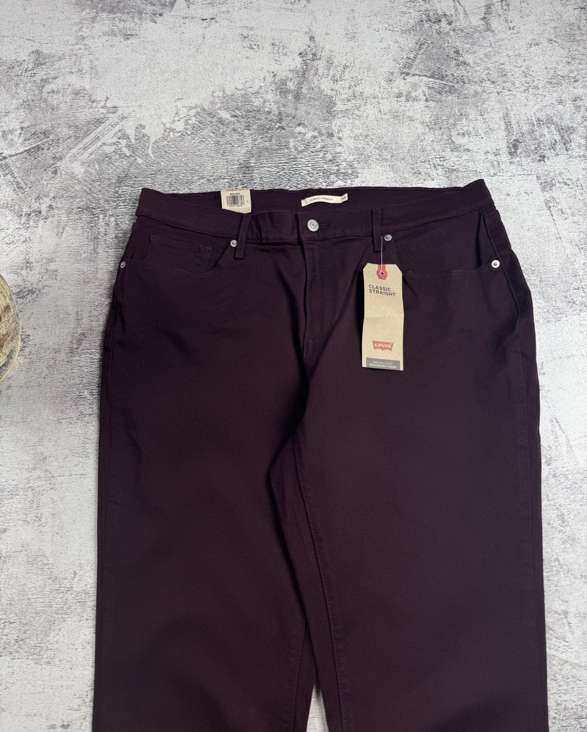 Levi's Levi’s NEW Classic Straight Men’s Cherry W34 L30 Cotton Mid Rise Pants Trousers Size US 34 / EU 50 - 15 Thumbnail