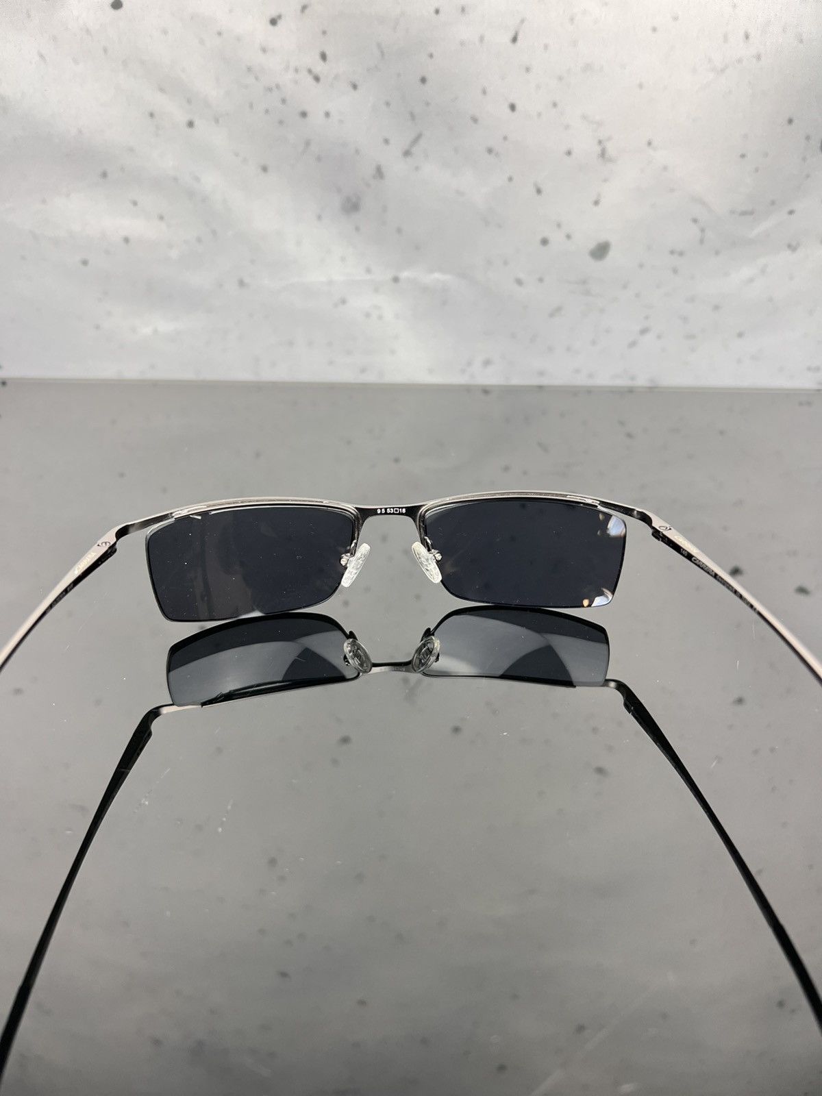Carrera Carrera Gunmetal Semi-Rimless Rectangular Sunglasses Mens Size ONE SIZE - 4 Thumbnail