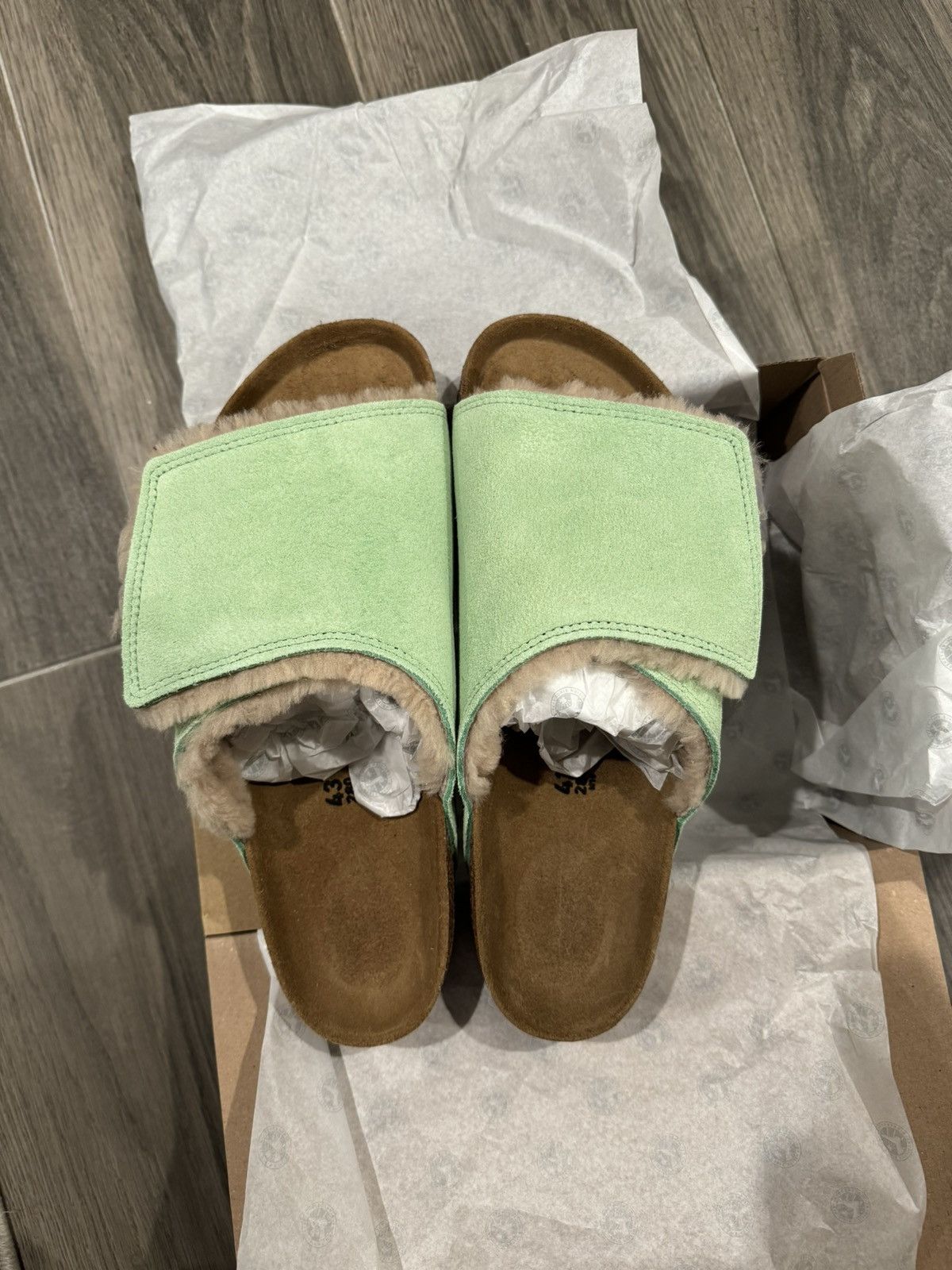 Stussy Stussy & Birkenstock Solana Shearling Slide | Grailed