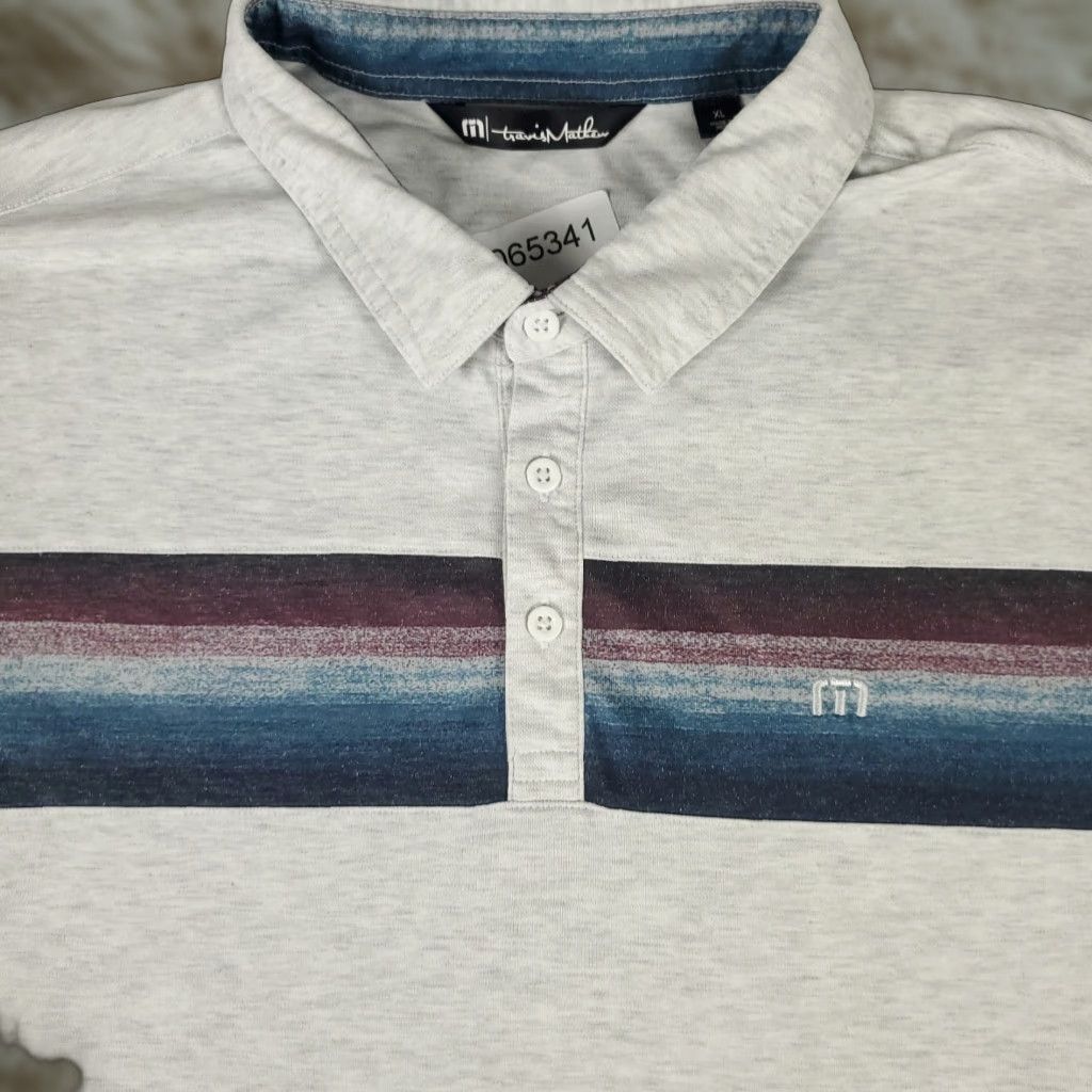 TravisMathew Travis Mathew Polo Shirt Mens XL Gray Golf Casual Short Sleeve Size US XL / EU 56 / 4 - 1 Thumbnail