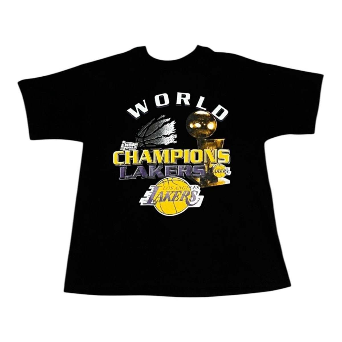 Gildan Vintage Los Angeles Lakers 2000 Finals Champions T Shirt Size US XL / EU 56 / 4 - 1 Thumbnail