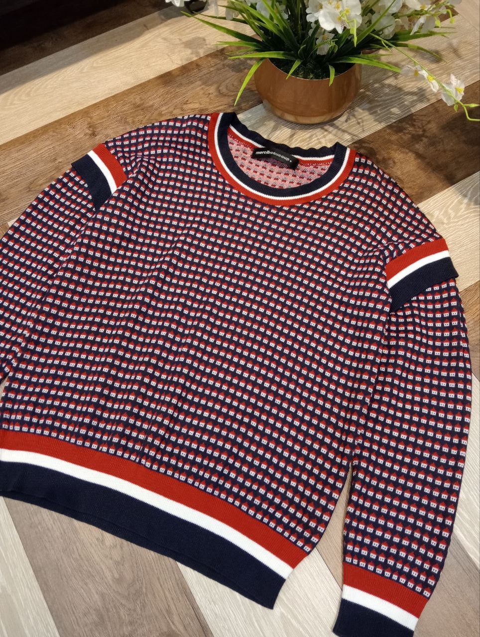 mercibeaucoup ISSEY MIYAKE MERCIBEAUCOUP SAMPLE RARE VINTAGE KNIT SWEATER Size US M / EU 48-50 / 2 - 4 Thumbnail