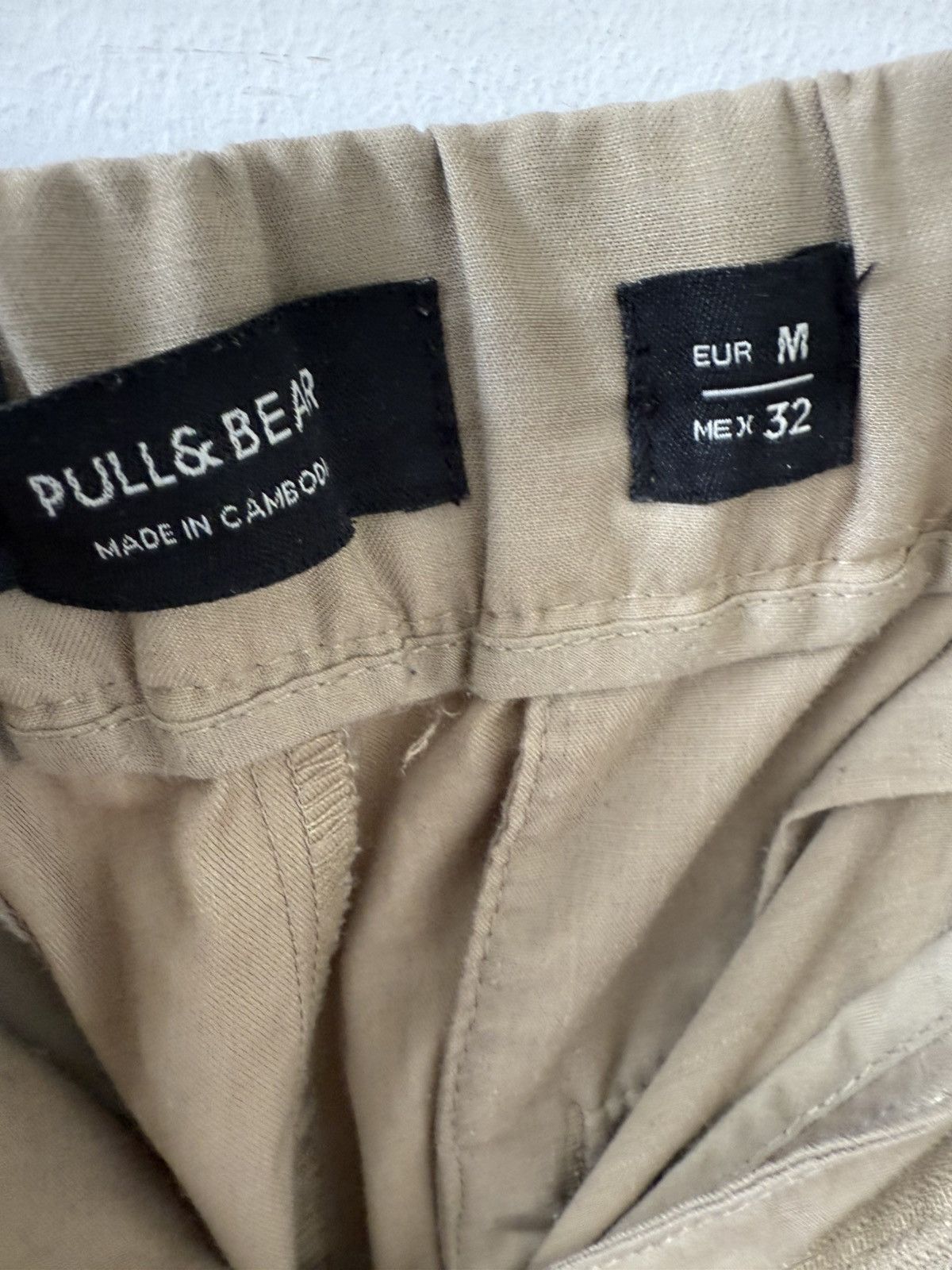 Pull & Bear Beige Pull&Bear pant with black stripe Size US 32 / EU 48 - 4 Thumbnail