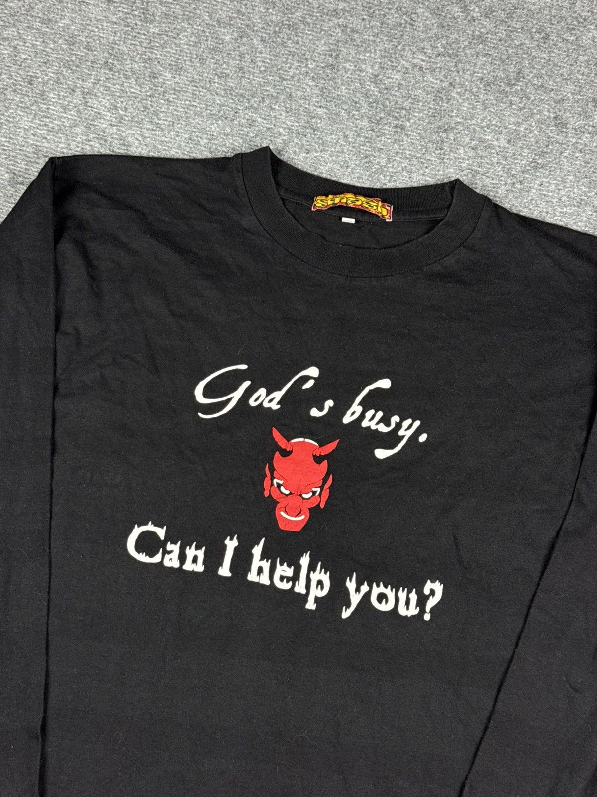 Japanese Brand × Vintage Y2K custom print Devil long sleeve Size US L / EU 52-54 / 3 - 1 Thumbnail